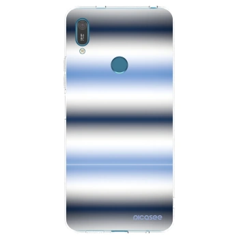 Picasee Huawei Y7 2019 Hülle - Transparentes Silikon - Static Lines