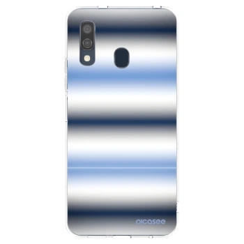 Picasee Samsung Galaxy A40 A405F Hülle - Transparentes Silikon - Static Lines