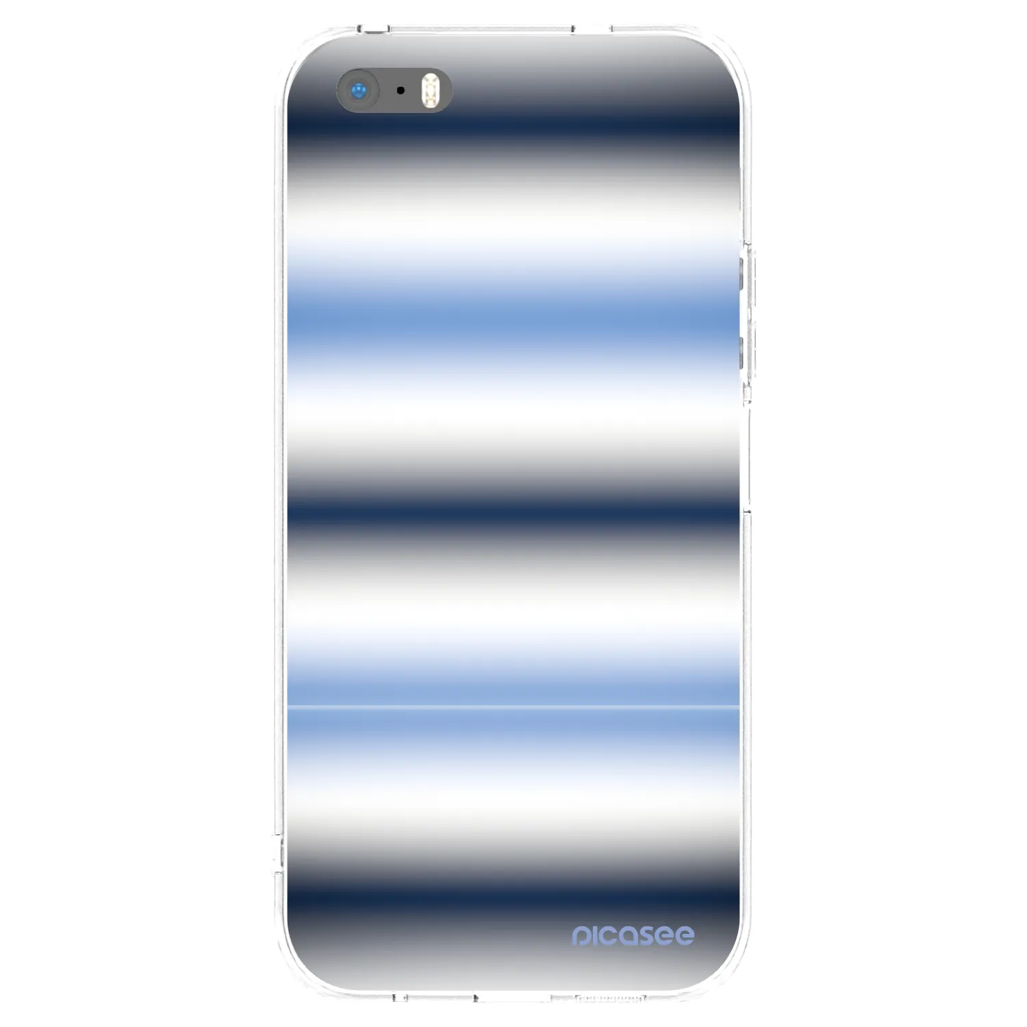 Picasee Apple iPhone 5/5S/SE Hülle - Transparentes Silikon - Static Lines