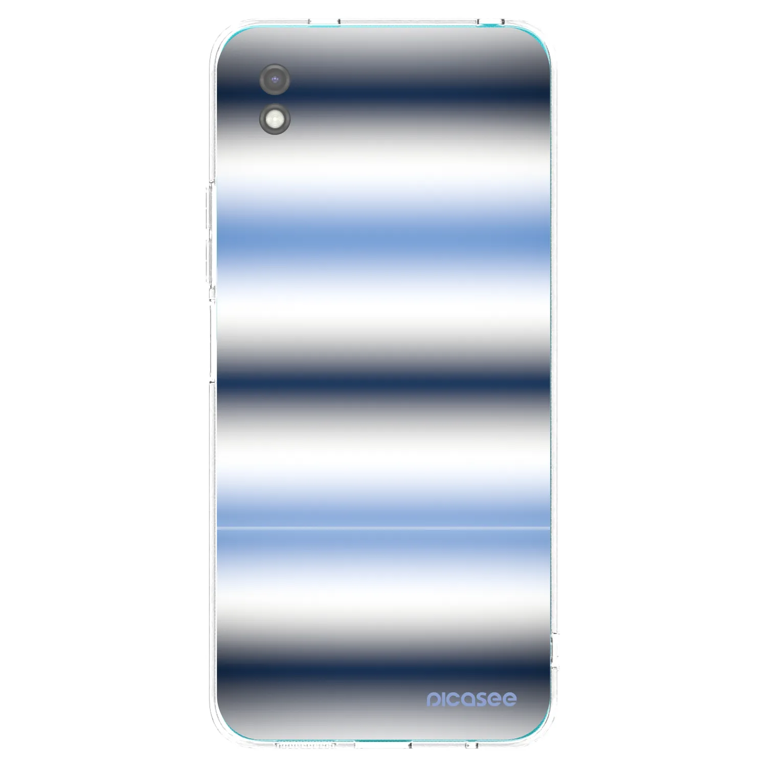 Picasee Xiaomi Redmi 9A Hülle - Schwarzes Silikon - Static Lines