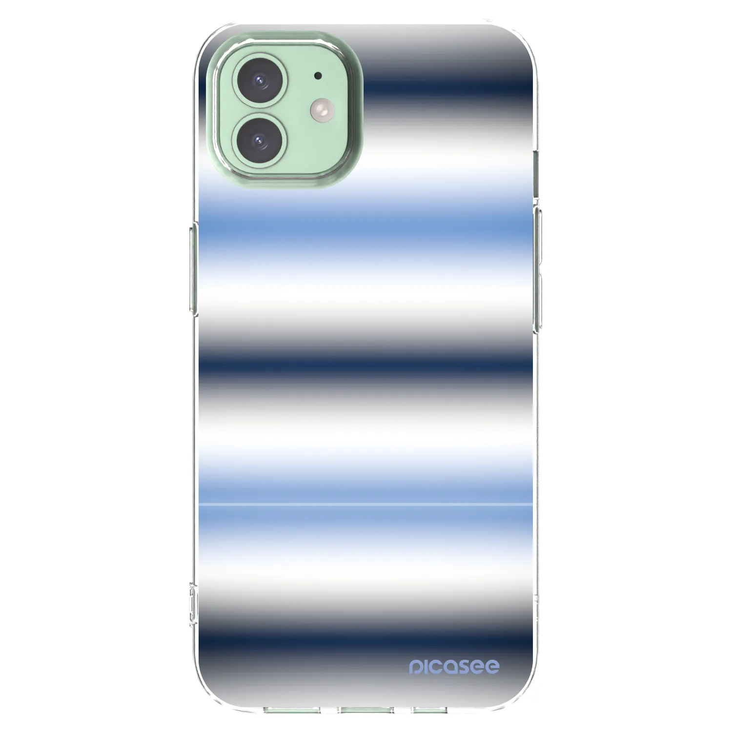 Picasee Apple iPhone 12 Hülle - Transparentes Silikon - Static Lines