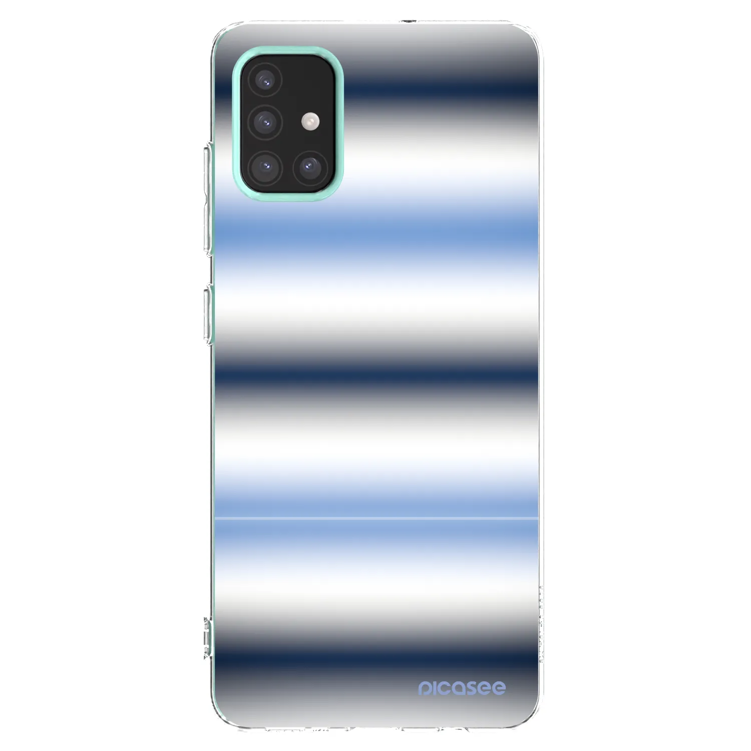 Picasee Samsung Galaxy M31s Hülle - Transparentes Silikon - Static Lines