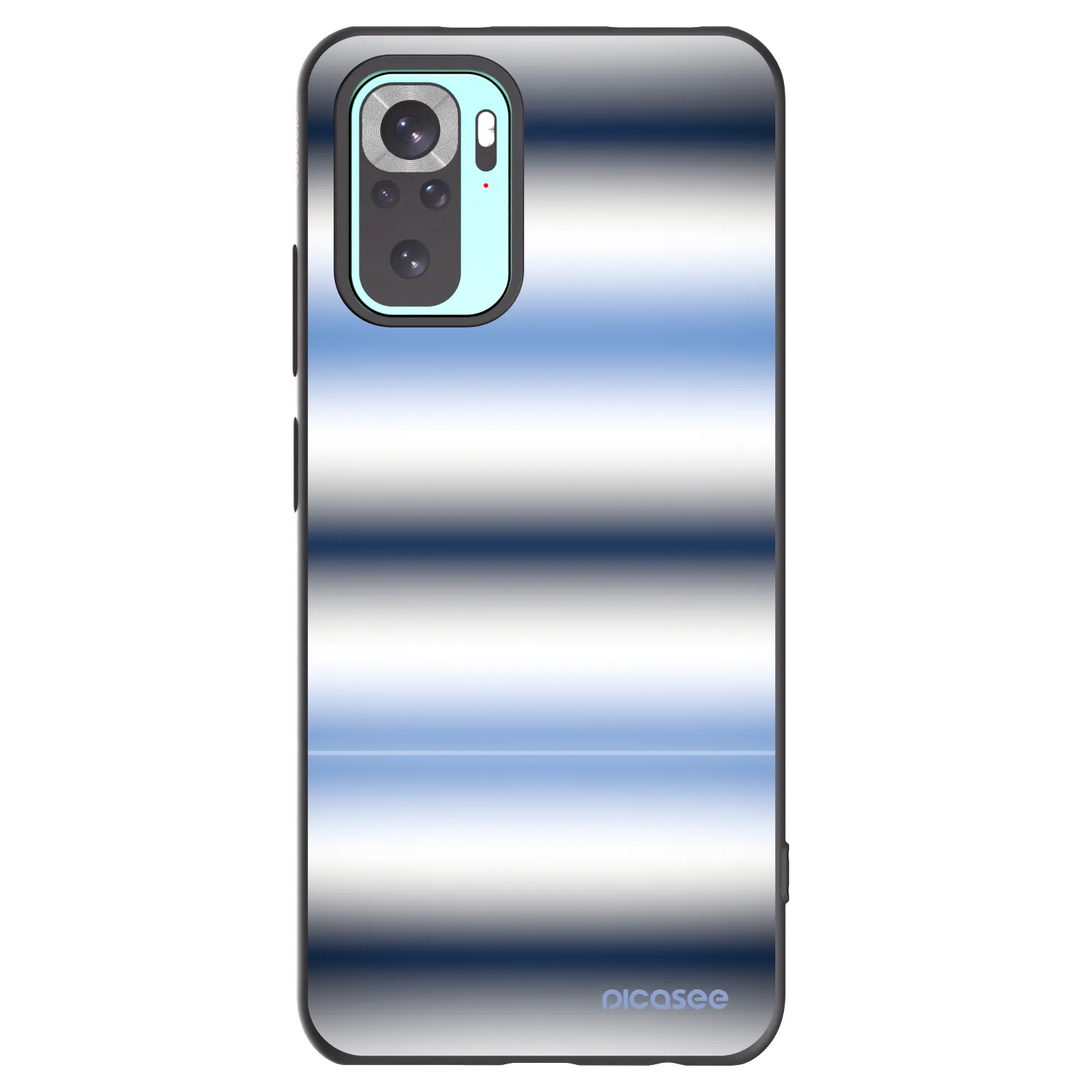 Picasee Xiaomi Redmi Note 10 Pro Hülle - Schwarzes Silikon - Static Lines