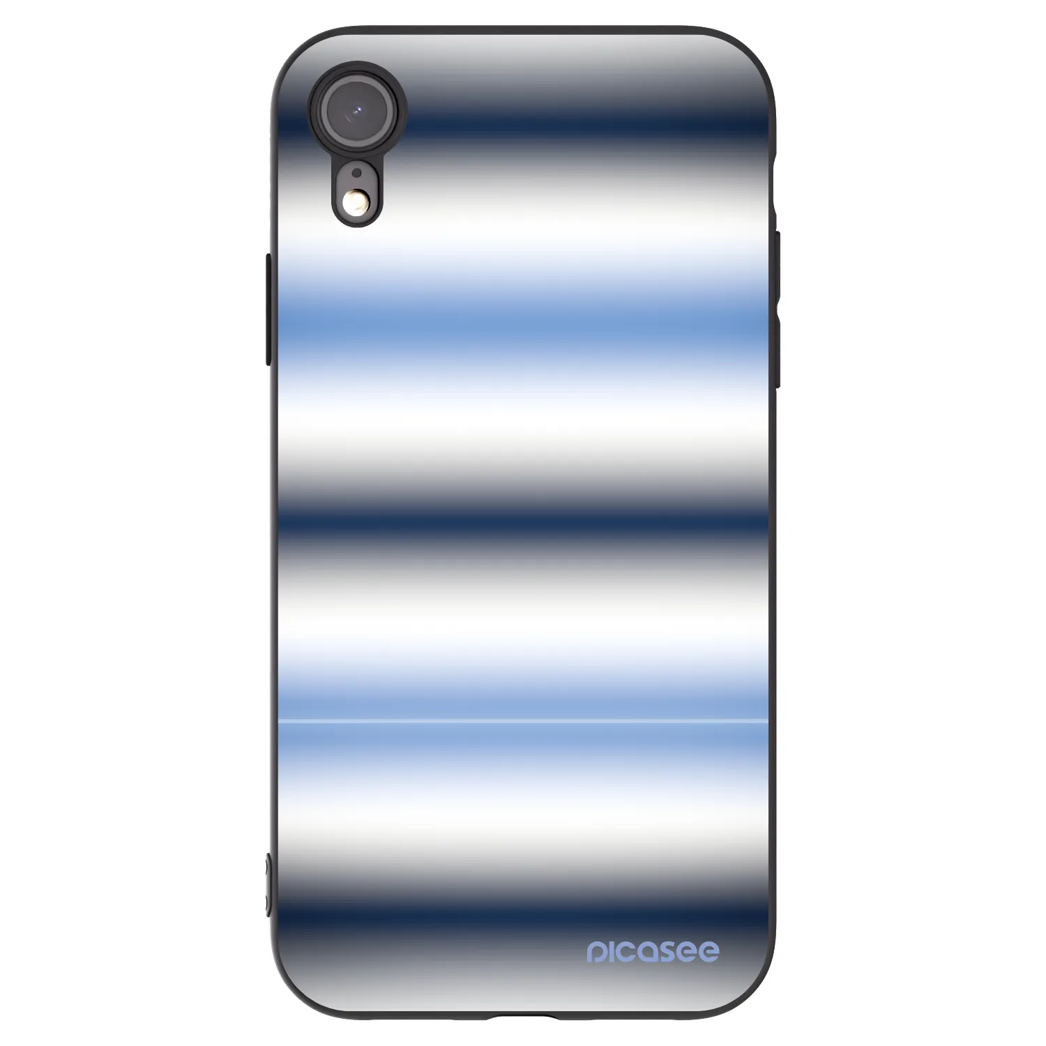 Picasee Apple iPhone XR Hülle - Schwarzes Silikon - Static Lines