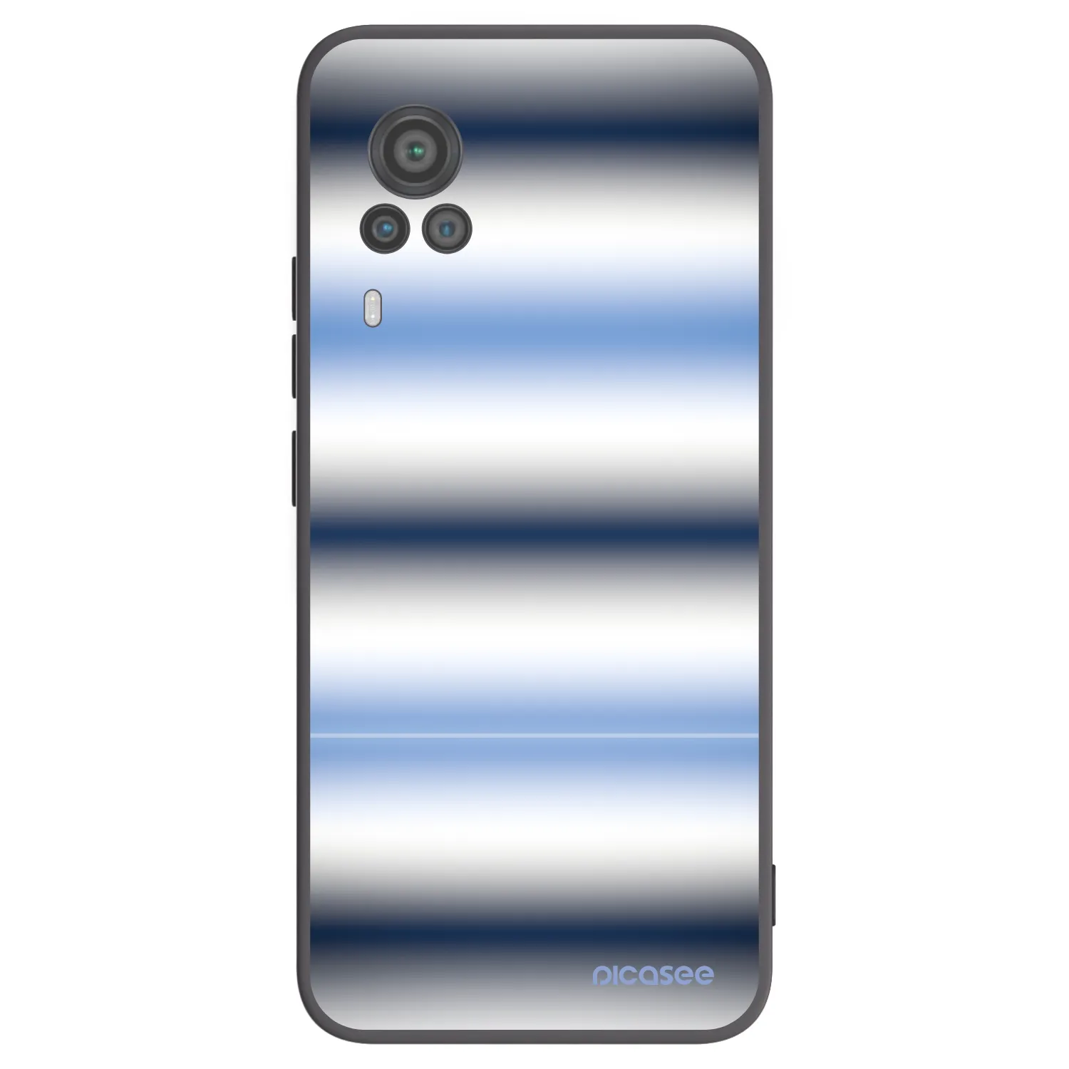 Picasee Vivo X60 Pro 5G Hülle - Schwarzes Silikon - Static Lines