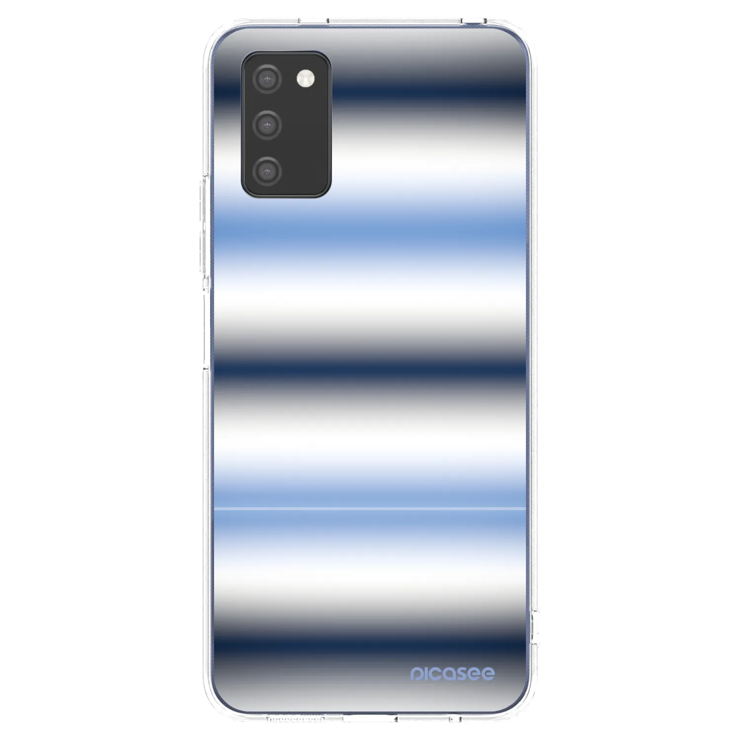 Picasee Samsung Galaxy A03s A037G Hülle - Transparentes Silikon - Static Lines