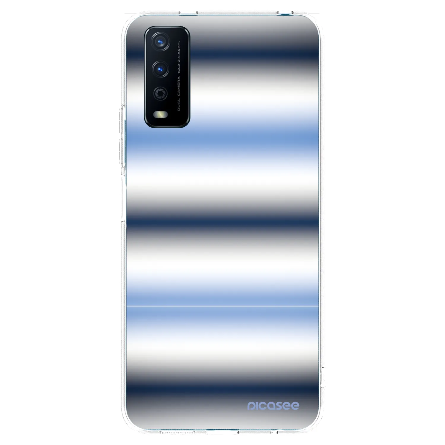 Picasee Vivo Y11s Hülle - Transparentes Silikon - Static Lines