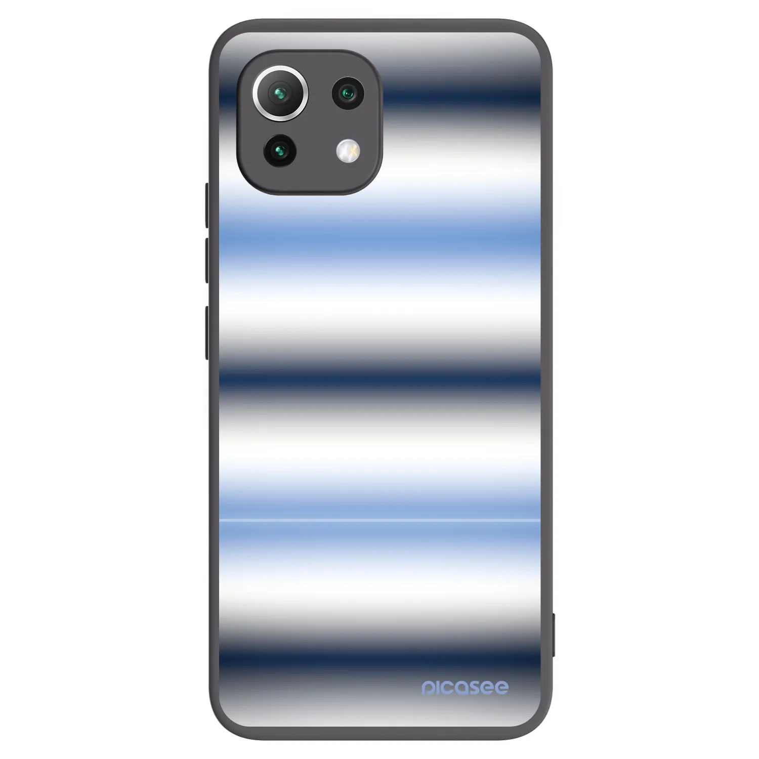 Picasee Xiaomi 11 Lite 5G NE Hülle - Schwarzes Silikon - Static Lines