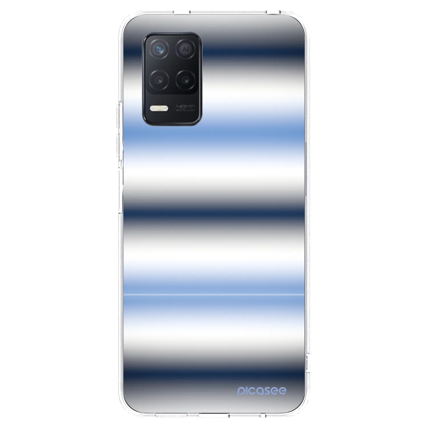 Picasee Realme 8 5G Hülle - Transparentes Silikon - Static Lines