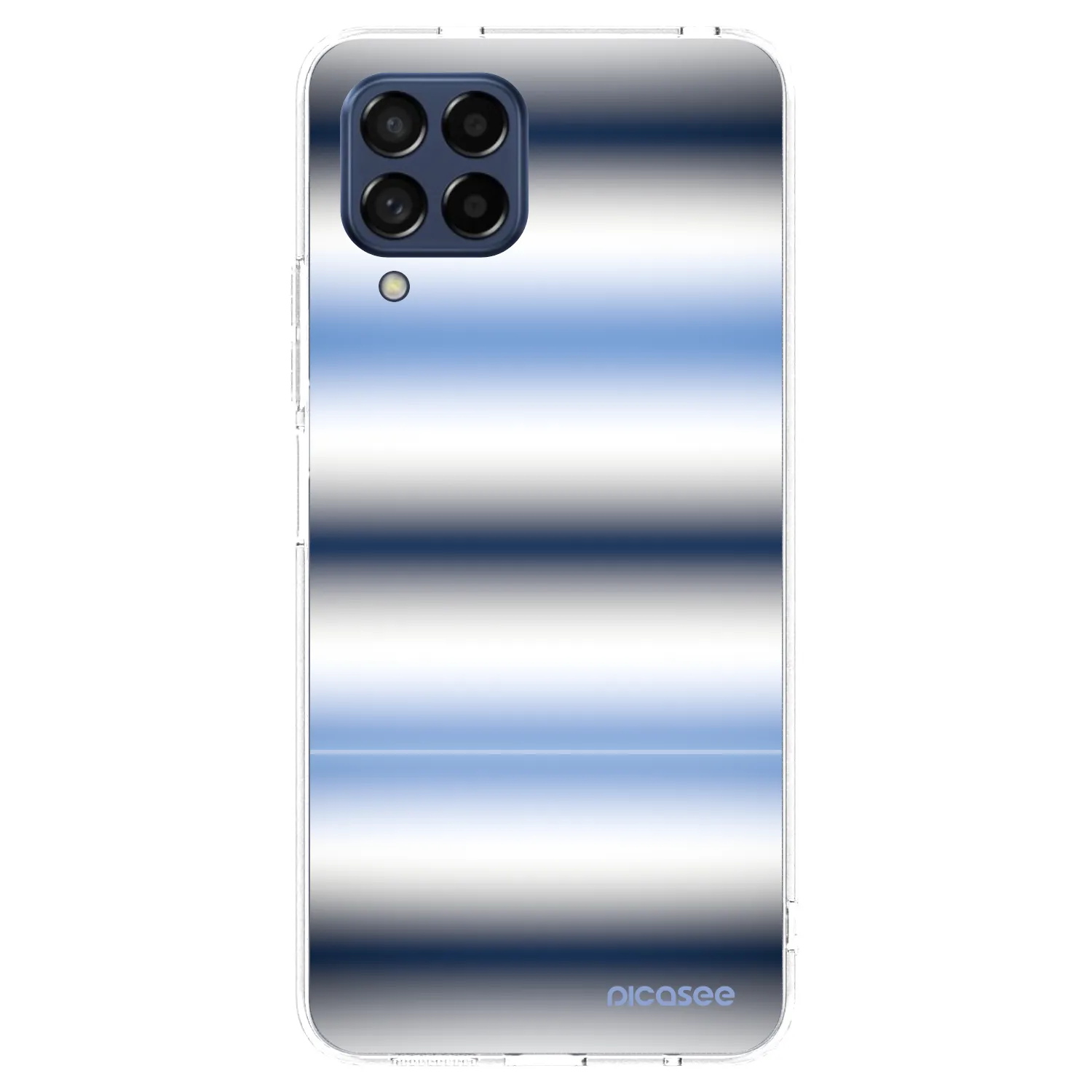 Picasee Samsung Galaxy M53 5G Hülle - Transparentes Silikon - Static Lines
