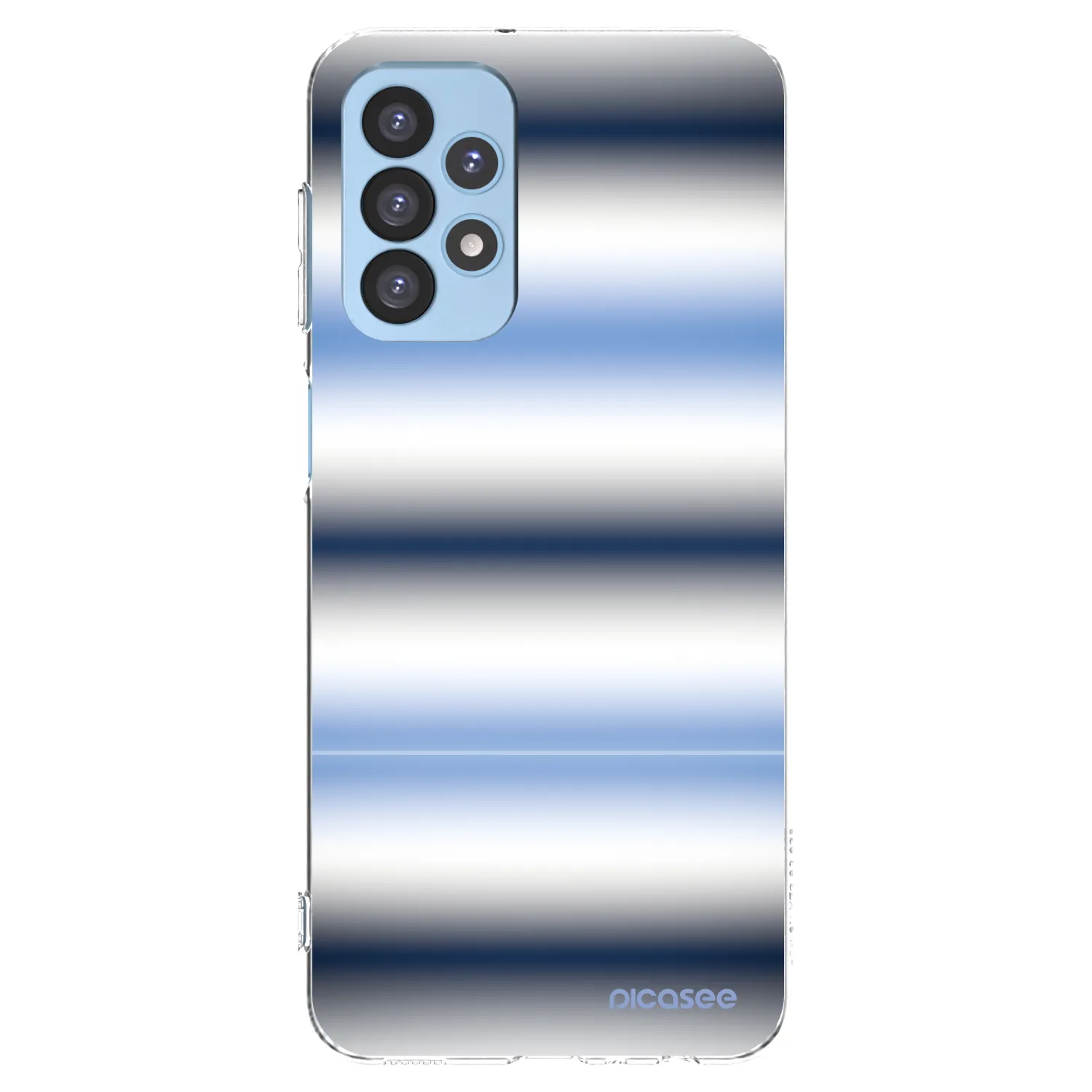 Picasee Samsung Galaxy A23 A235F 4G Hülle - Transparentes Silikon - Static Lines