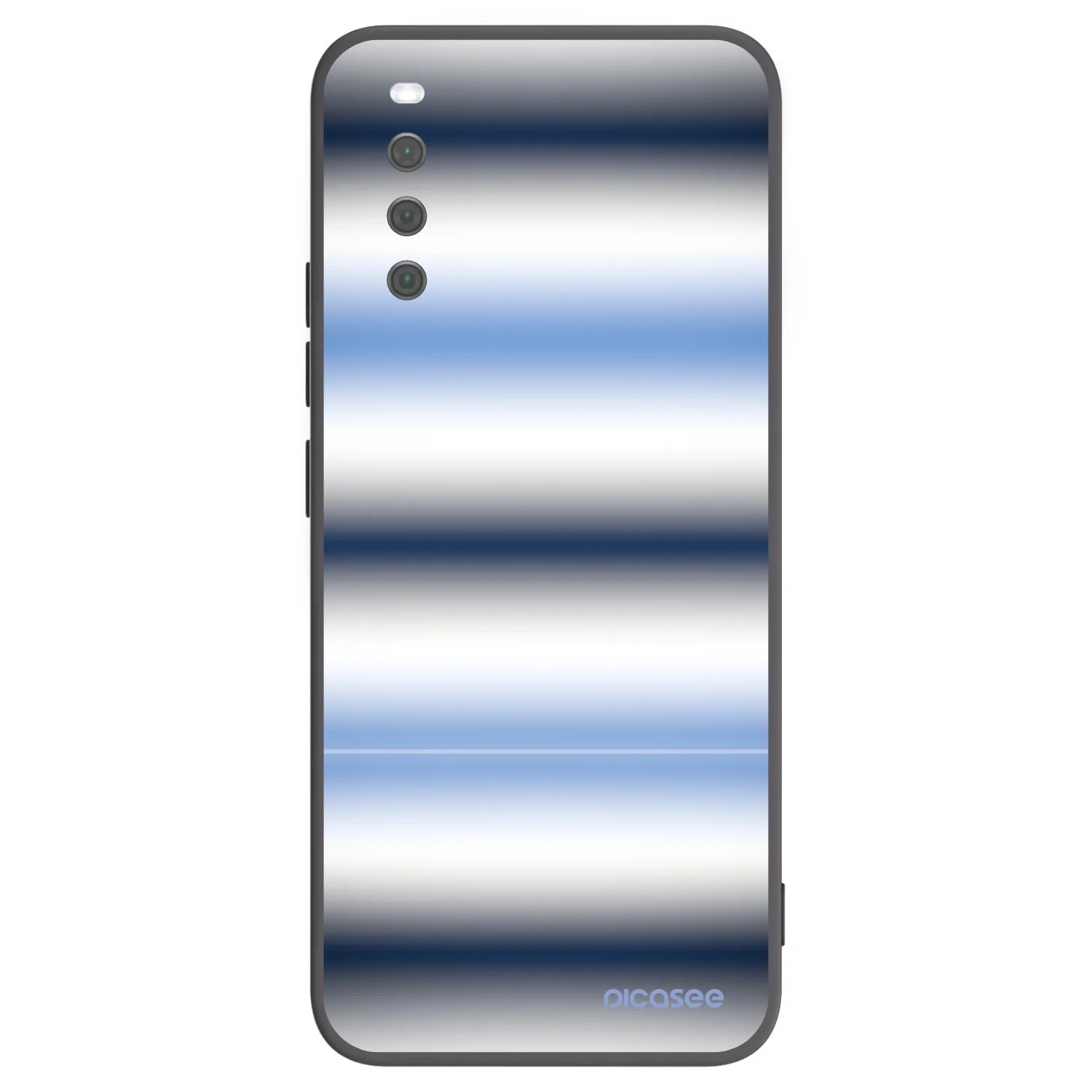 Picasee Sony Xperia 10 III Hülle - Schwarzes Silikon - Static Lines