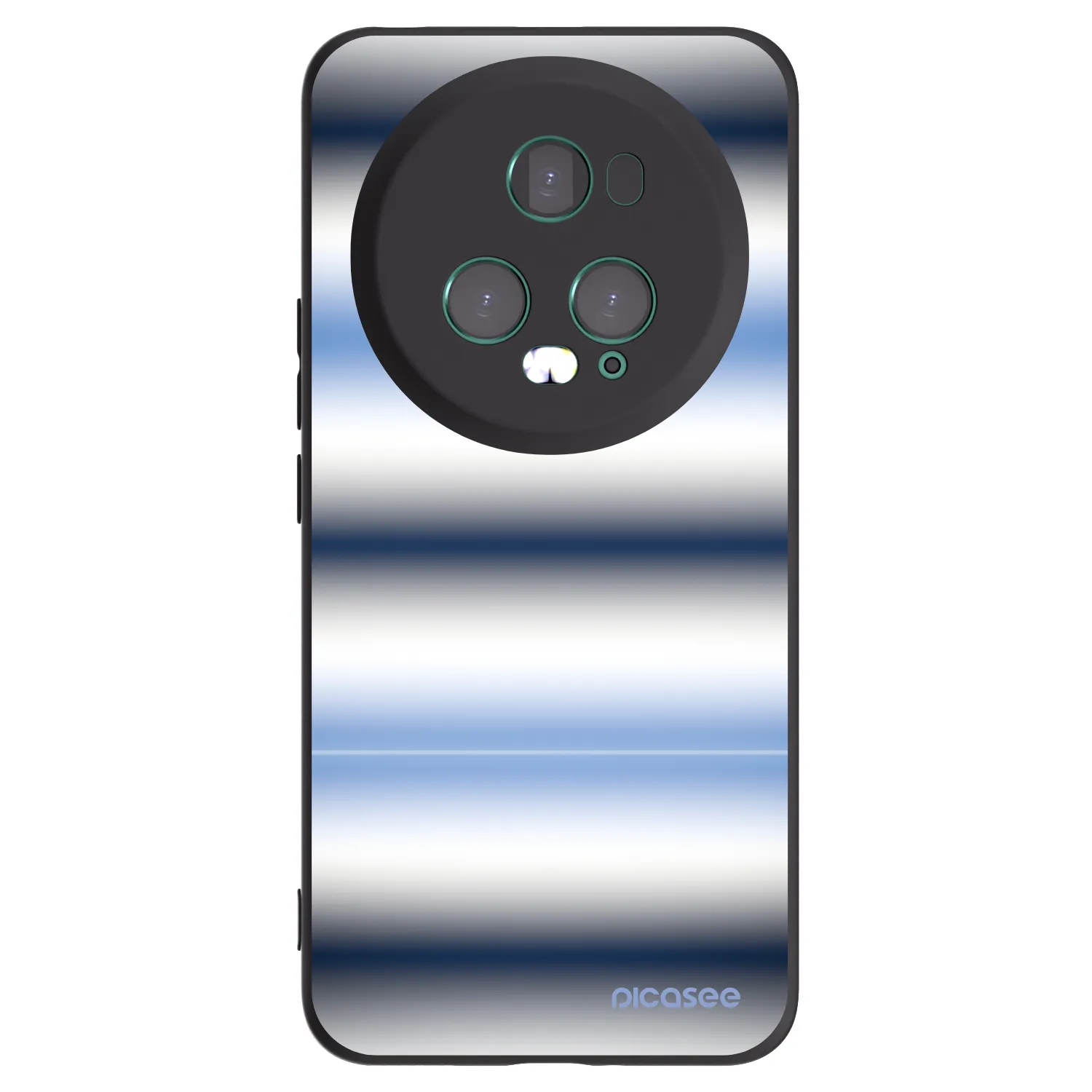 Picasee Honor Magic5 Pro Hülle - Schwarzes Silikon - Static Lines