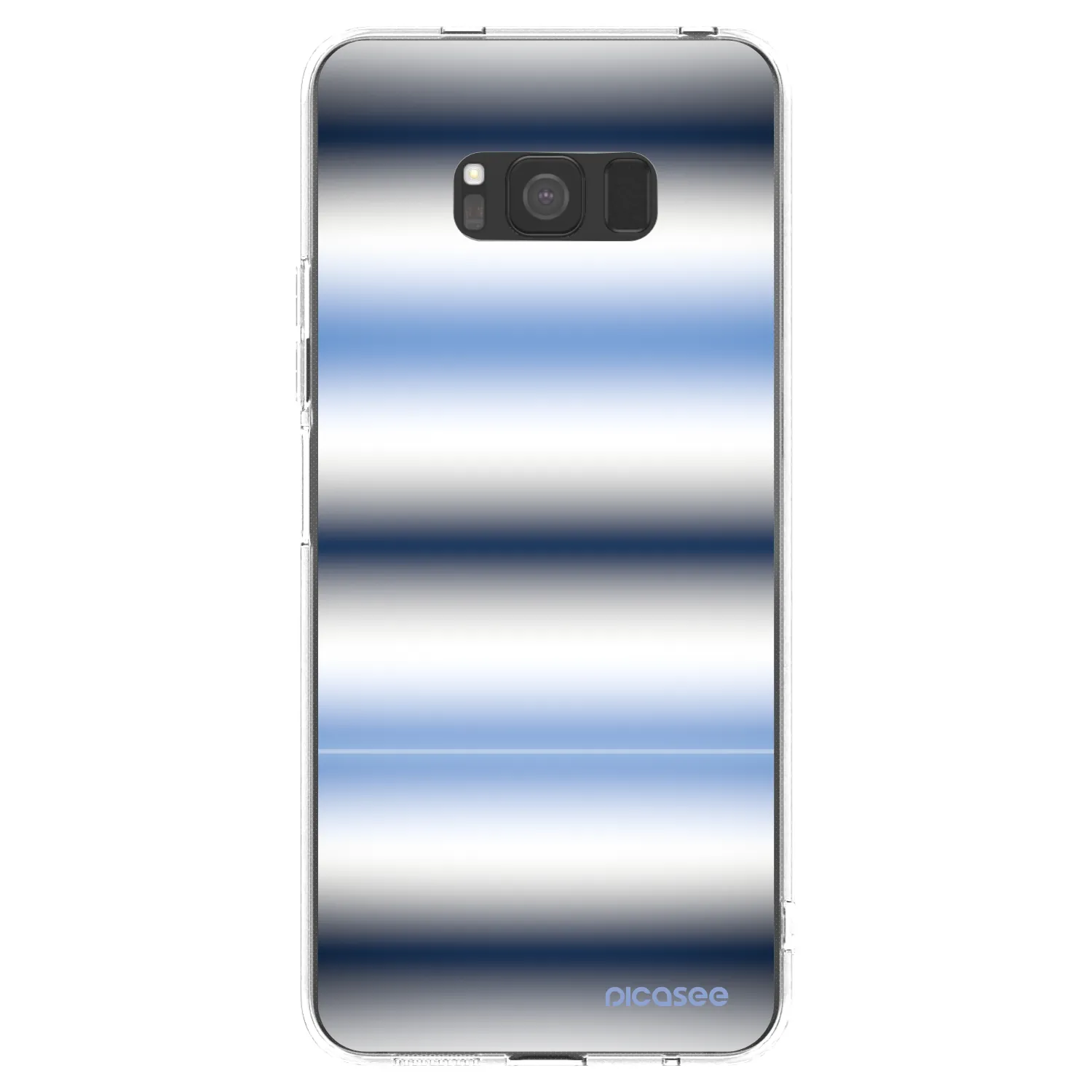 Picasee Samsung Galaxy S8 G950F Hülle - Transparentes Silikon - Static Lines