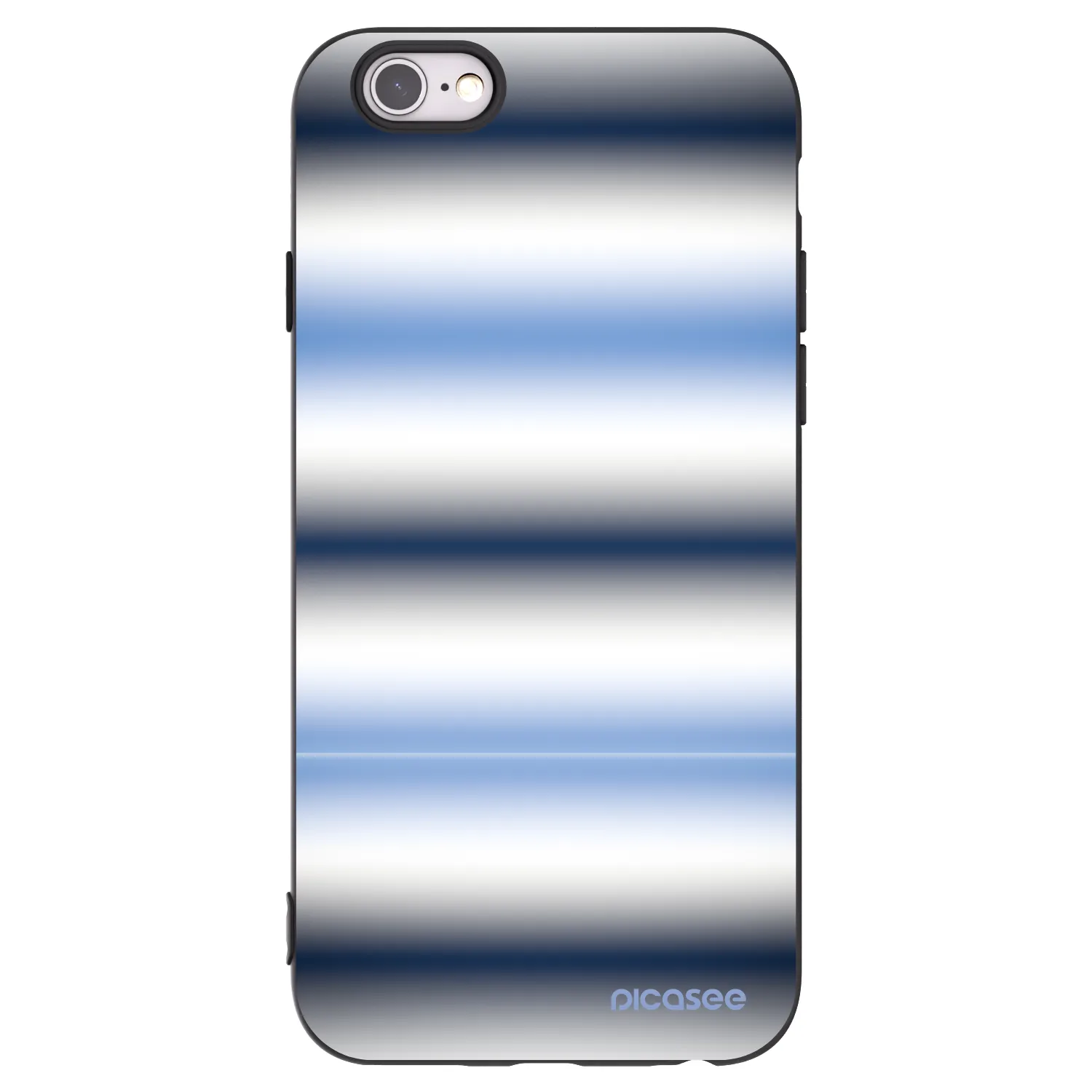 Picasee Apple iPhone 6/6S Hülle - Schwarzes Silikon - Static Lines
