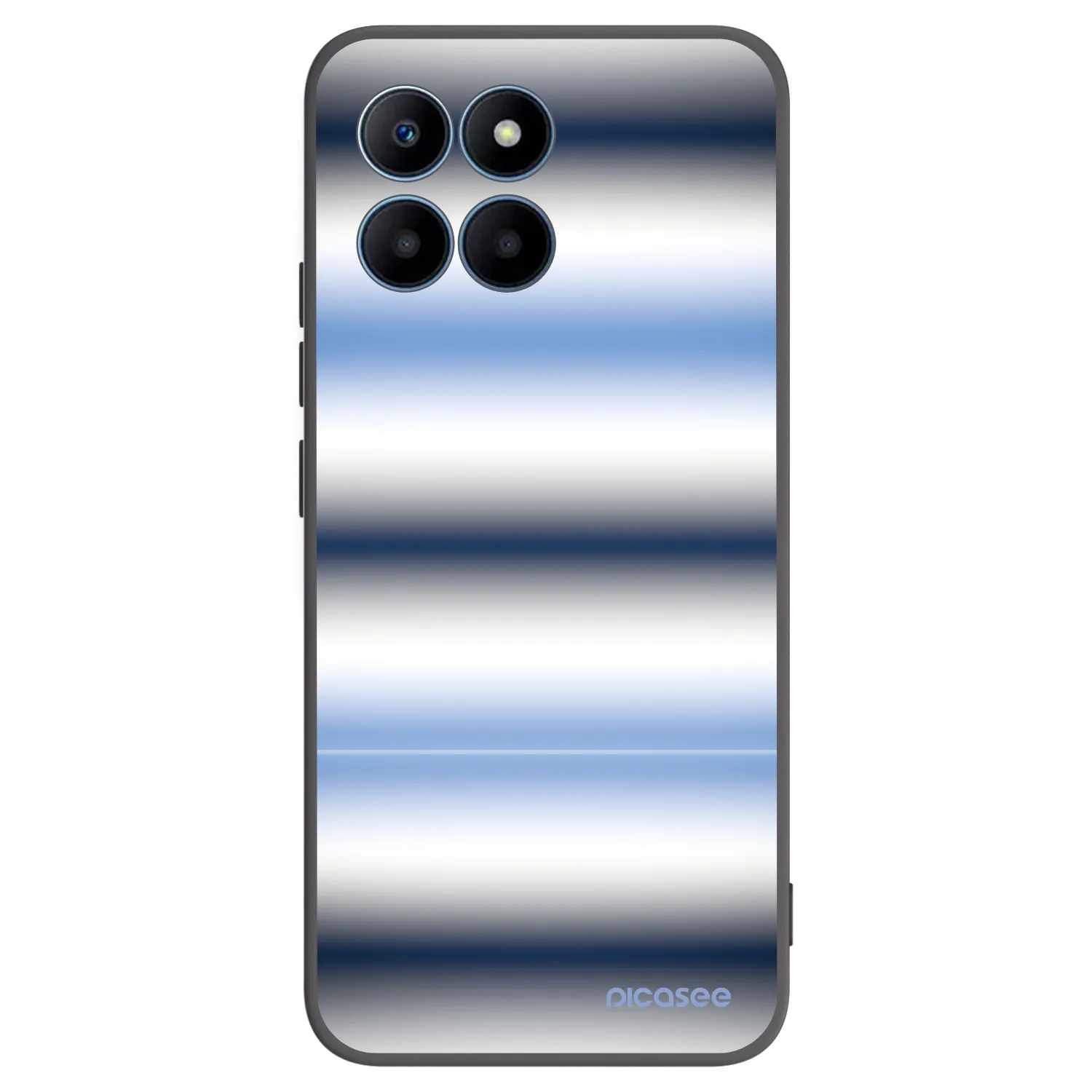 Picasee Honor 70 Lite Hülle - Schwarzes Silikon - Static Lines