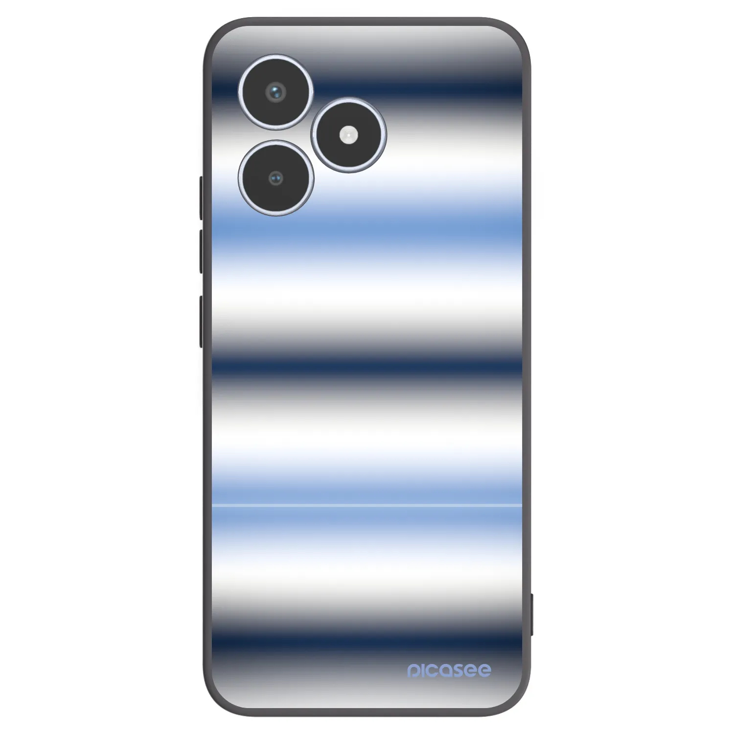 Picasee Realme C53 Hülle - Schwarzes Silikon - Static Lines