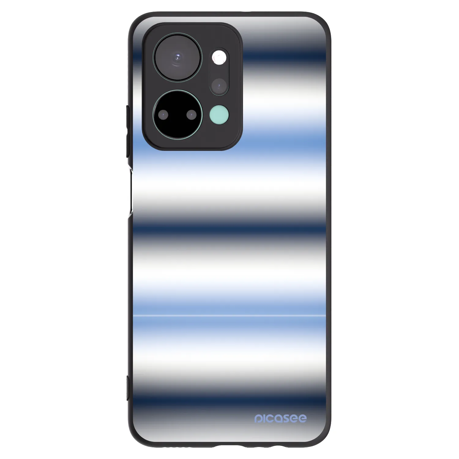 Picasee Honor X7a Hülle - Schwarzes Silikon - Static Lines