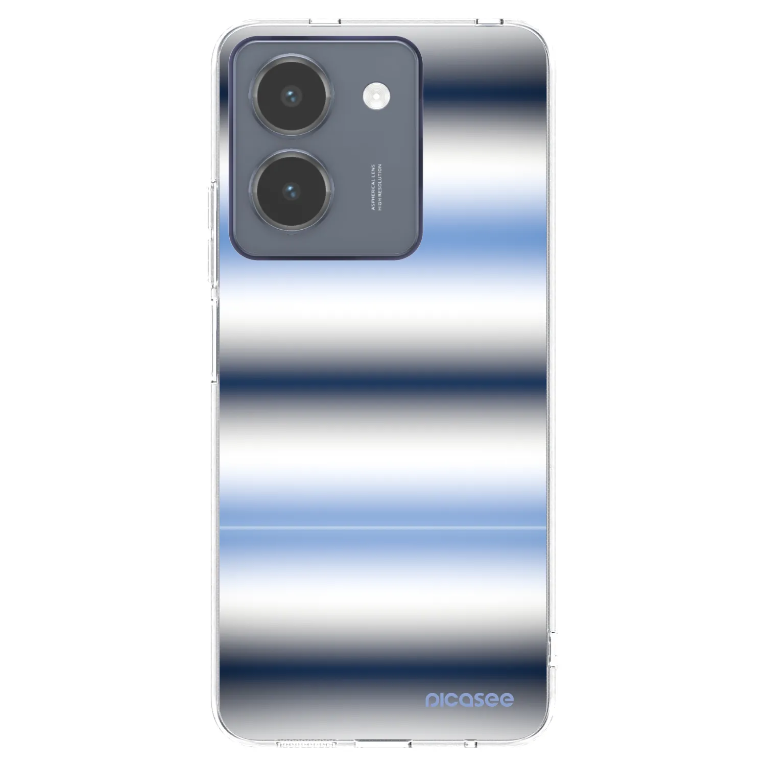 Picasee Vivo Y36 4G Hülle - Transparentes Silikon - Static Lines