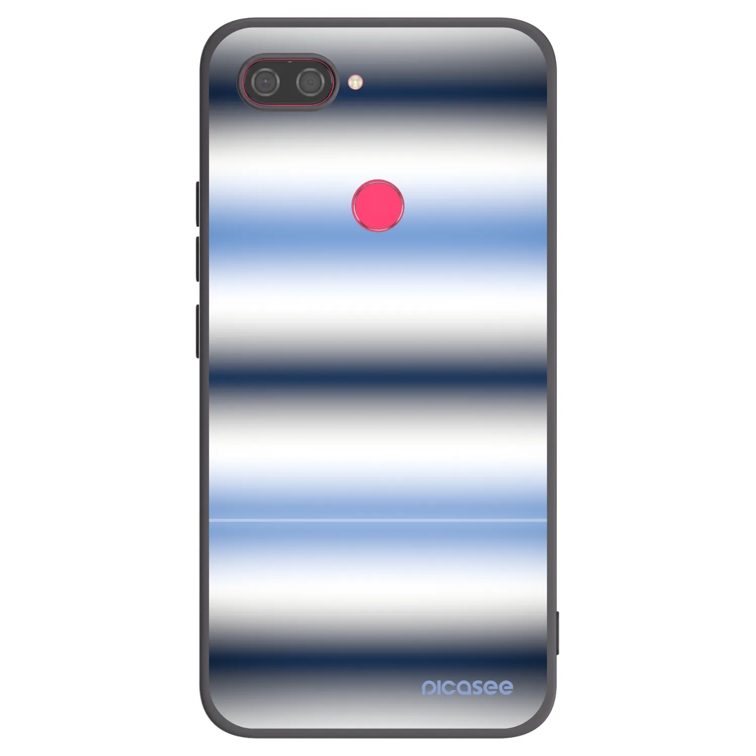 Picasee Xiaomi Mi 8 Lite Hülle - Schwarzes Silikon - Static Lines