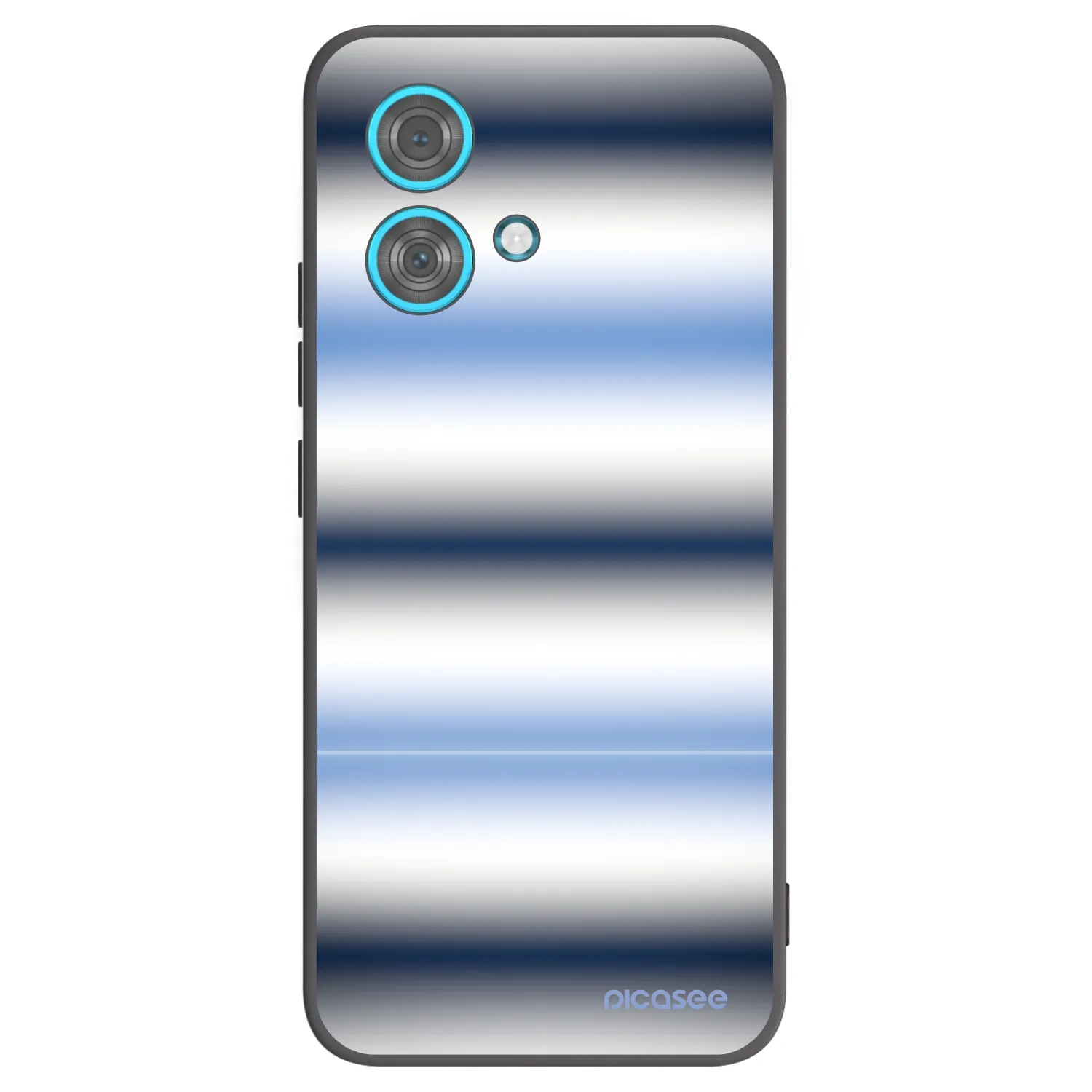 Picasee Motorola Edge 40 Neo Hülle - Schwarzes Silikon - Static Lines