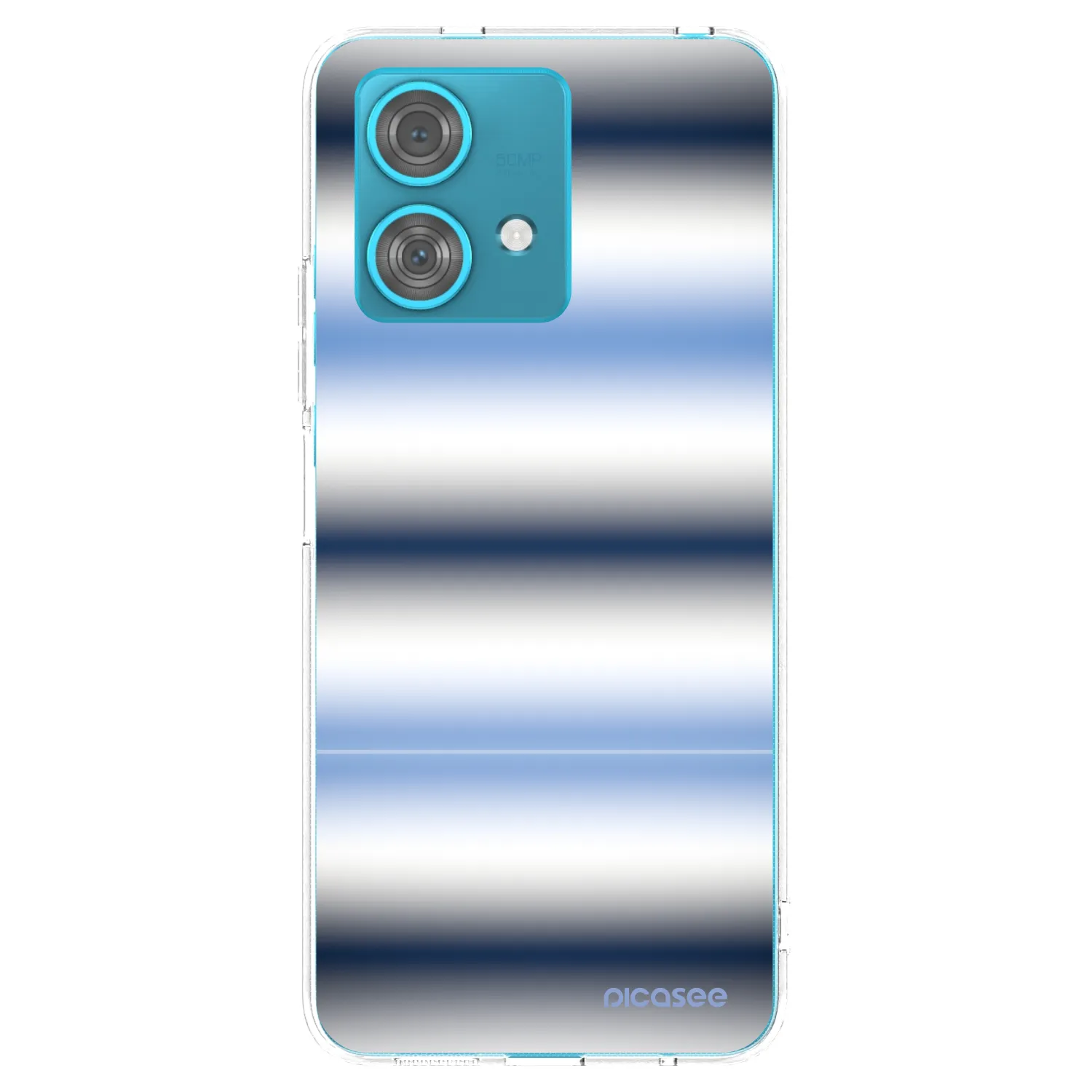 Picasee Motorola Edge 40 Neo Hülle - Transparentes Silikon - Static Lines