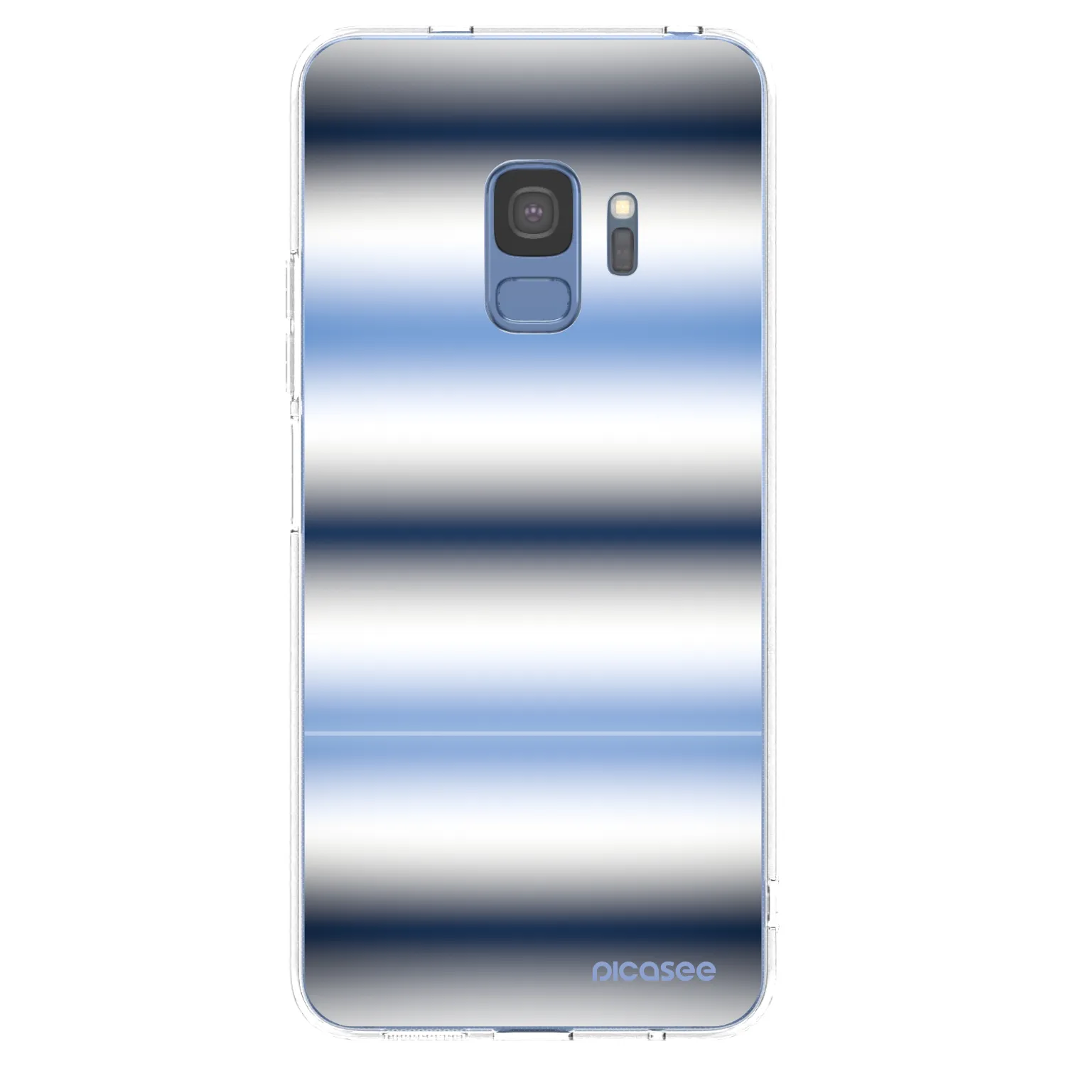 Picasee Samsung Galaxy S9 G960F Hülle - Transparentes Silikon - Static Lines