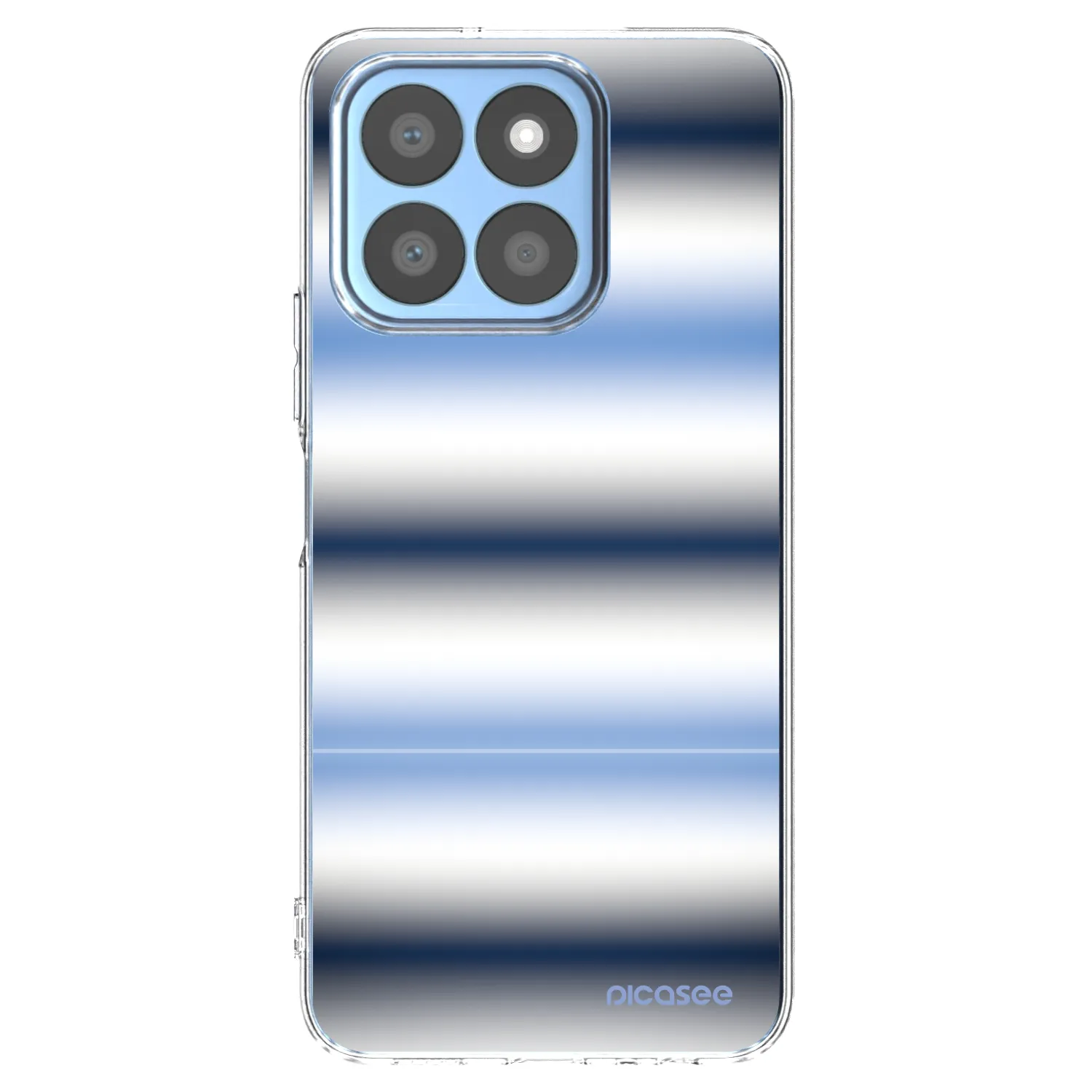 Picasee Honor X8b Hülle - Transparentes Silikon - Static Lines