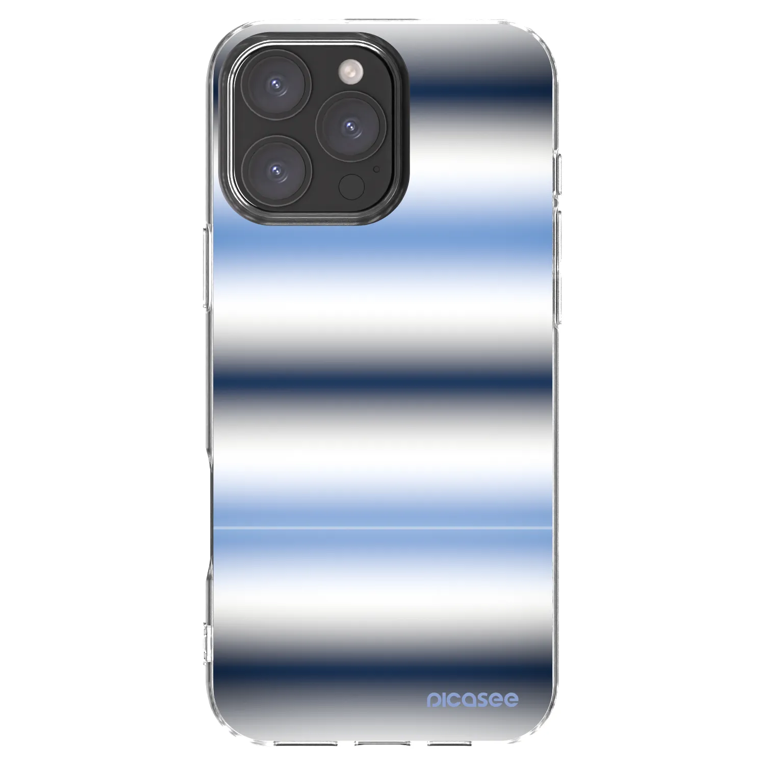 Picasee Apple iPhone 16 Pro Max Hülle - Transparentes Silikon - Static Lines