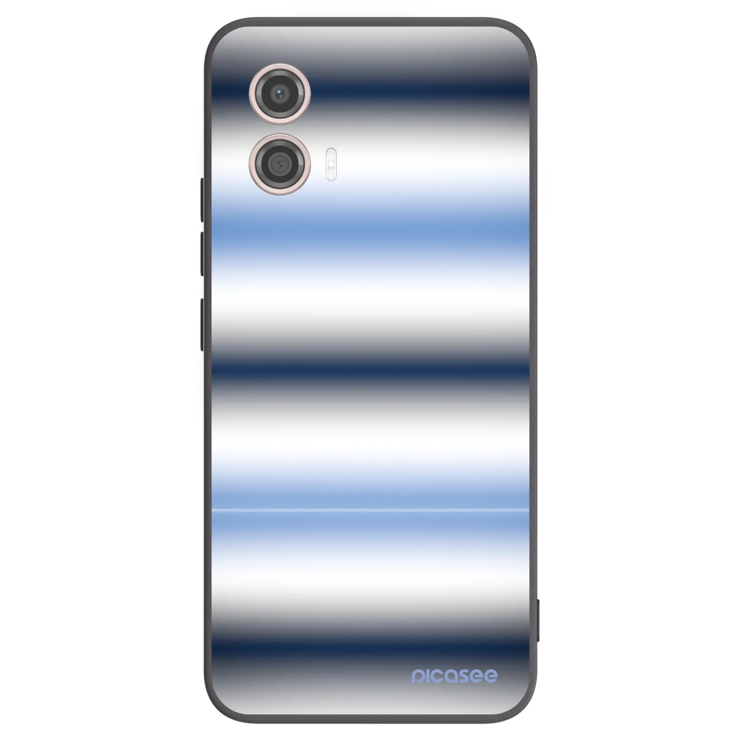 Picasee Motorola Moto G53 5G Hülle - Schwarzes Silikon - Static Lines