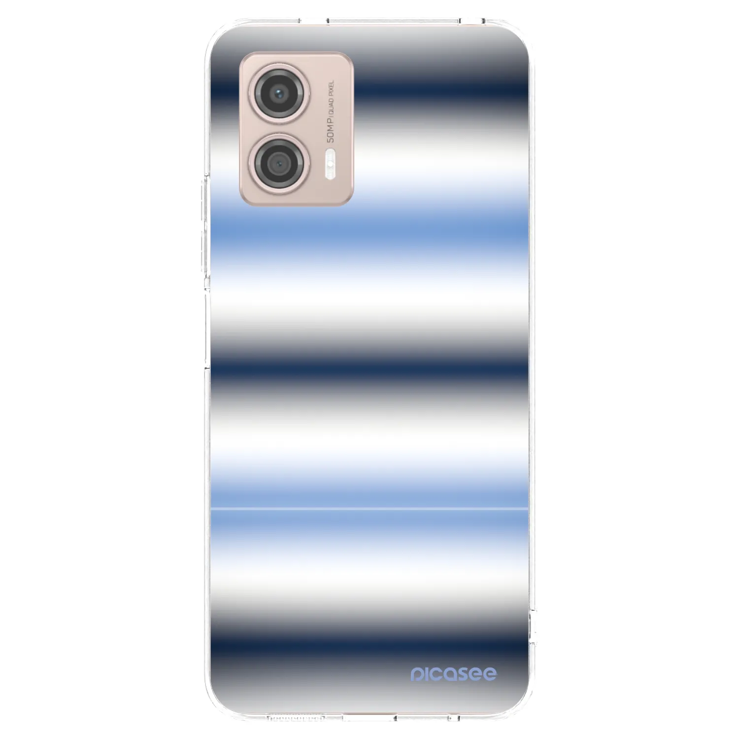 Picasee Motorola Moto G53 5G Hülle - Transparentes Silikon - Static Lines