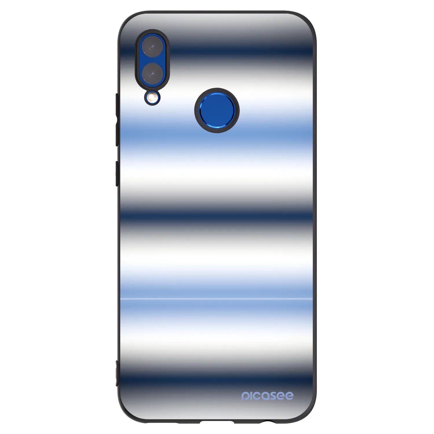 Picasee Huawei P Smart 2019 Hülle - Schwarzes Silikon - Static Lines