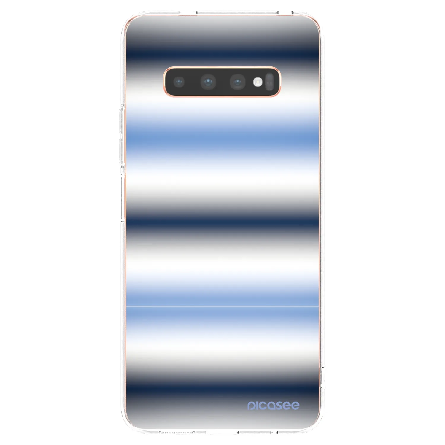 Picasee Samsung Galaxy S10 Plus G975 Hülle - Transparentes Silikon - Static Lines