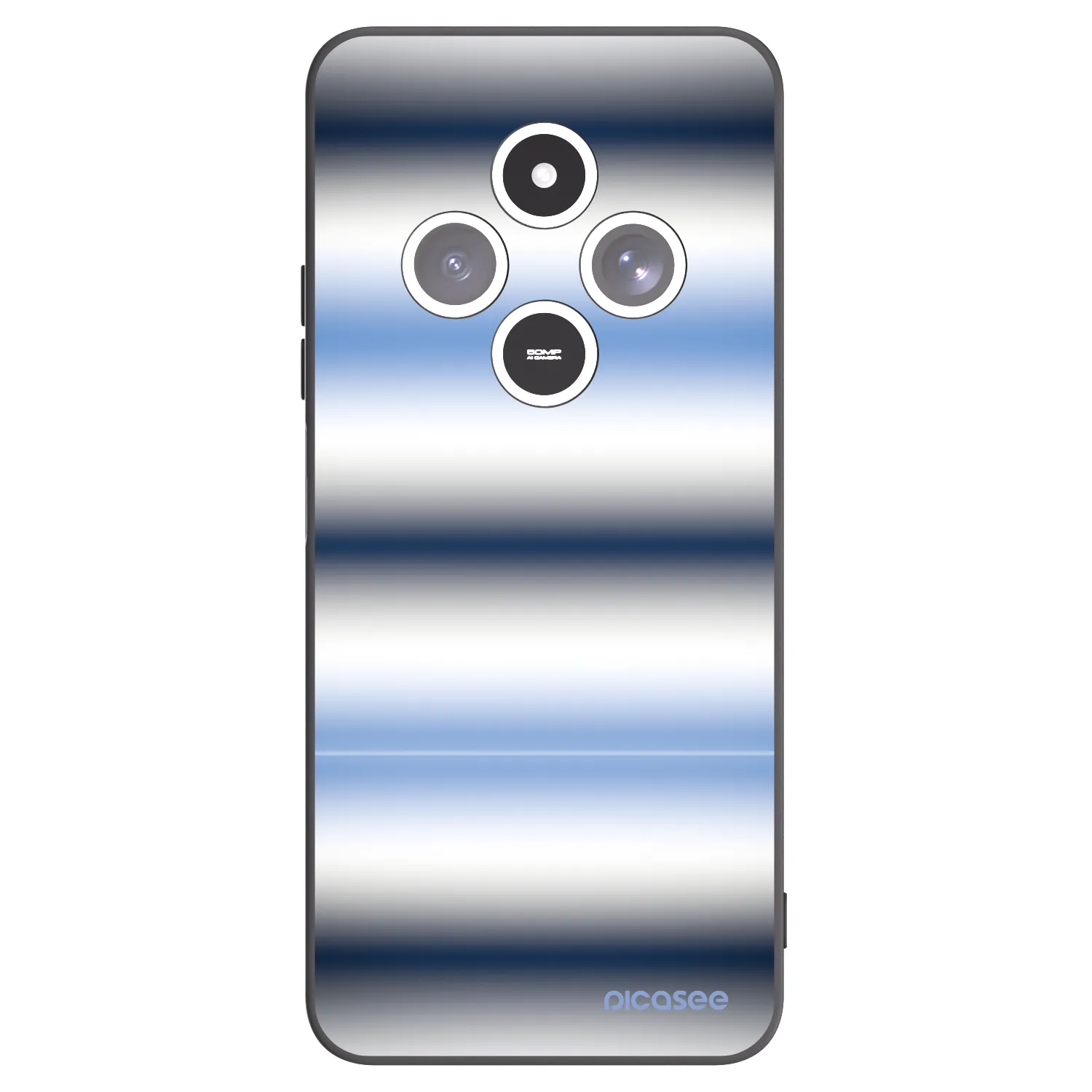 Picasee Xiaomi Redmi 14C Hülle - Schwarzes Silikon - Static Lines