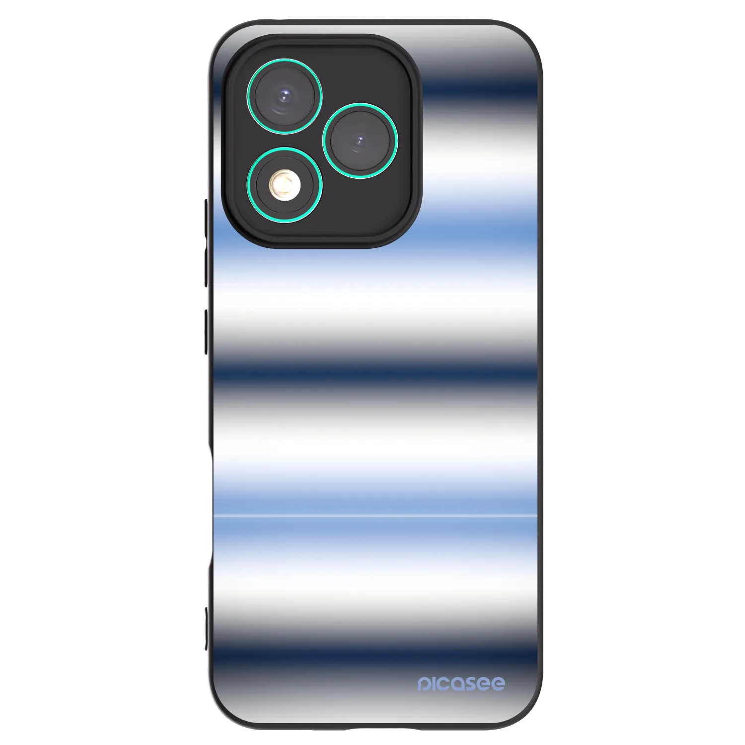 Picasee Honor 400 Lite 5G Hülle - Schwarzes Silikon - Static Lines