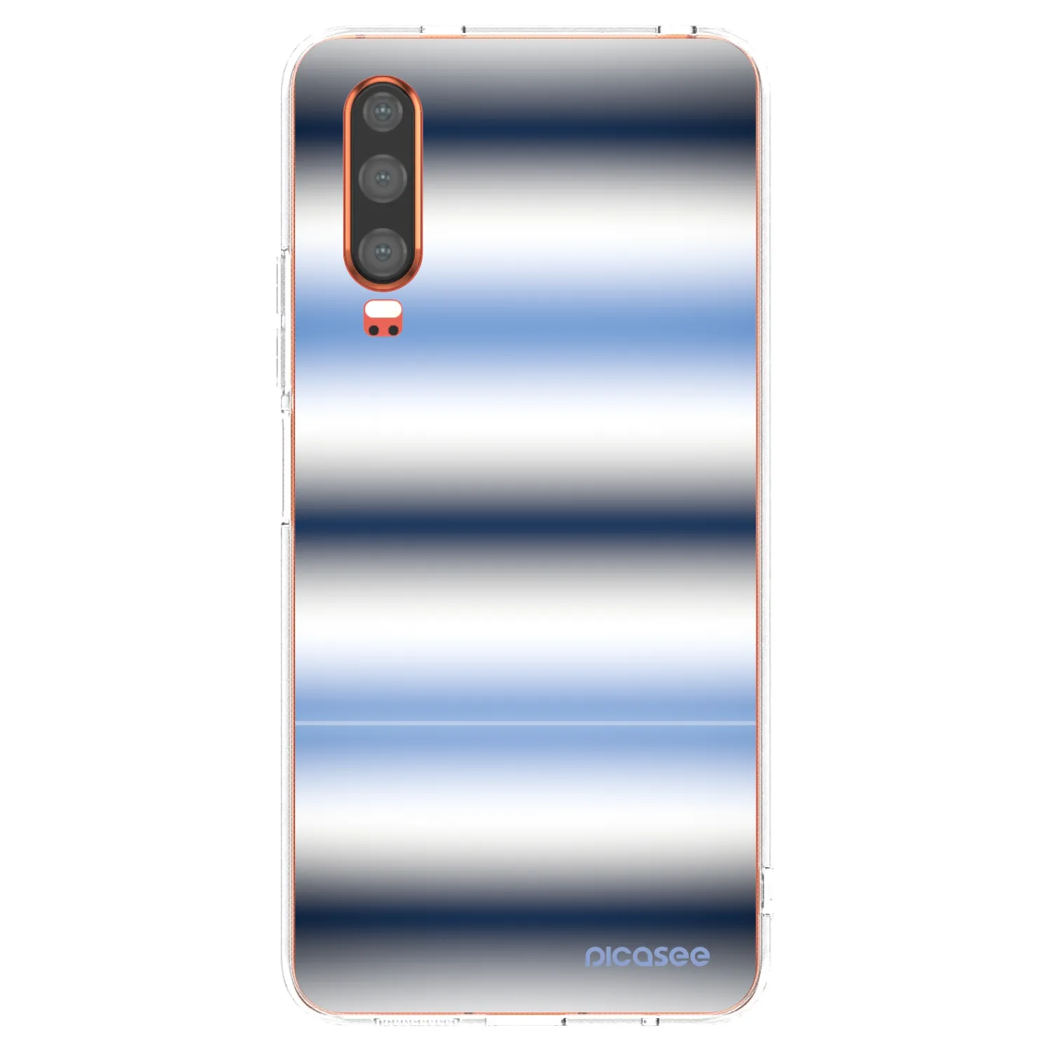 Picasee Huawei P30 Hülle - Transparentes Silikon - Static Lines