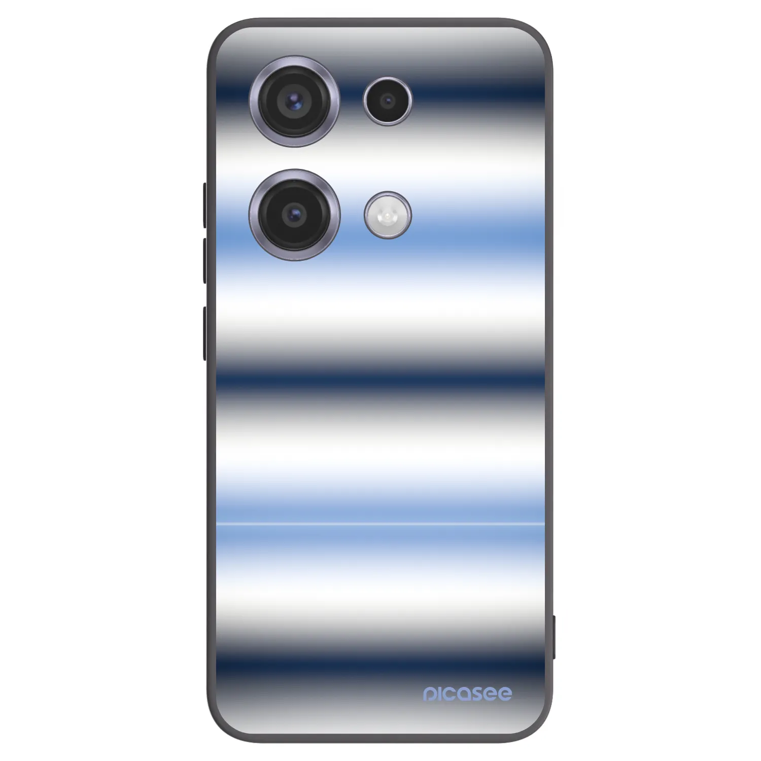 Picasee Xiaomi Redmi Note 14S Hülle - Schwarzes Silikon - Static Lines