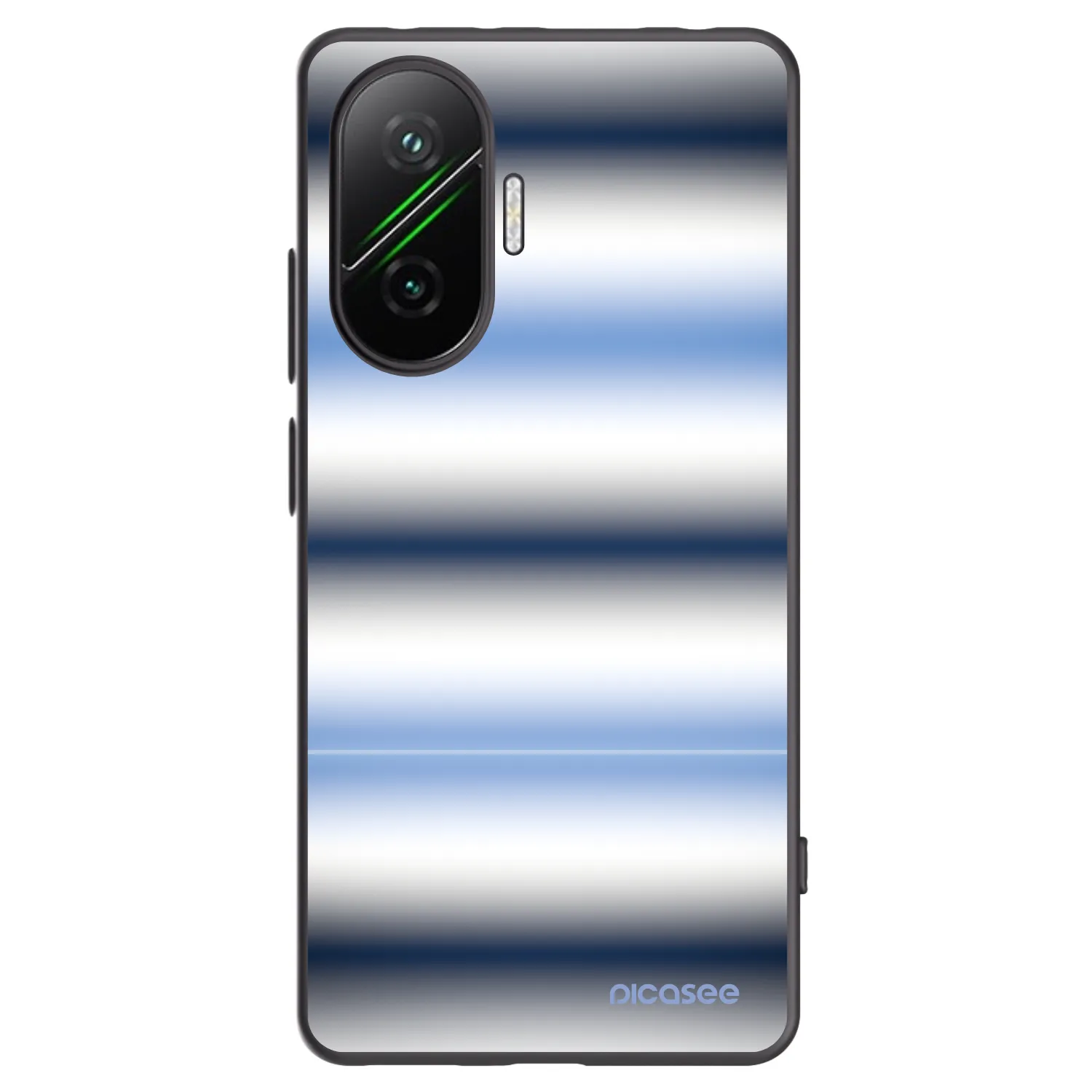 Picasee Xiaomi Poco F7 5G Hülle - Schwarzes Silikon - Static Lines