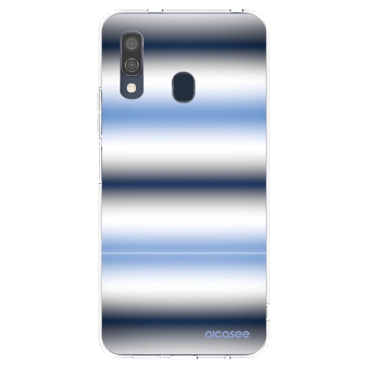 Picasee Samsung Galaxy A40 A405F Hülle - Transparentes Silikon - Static Lines