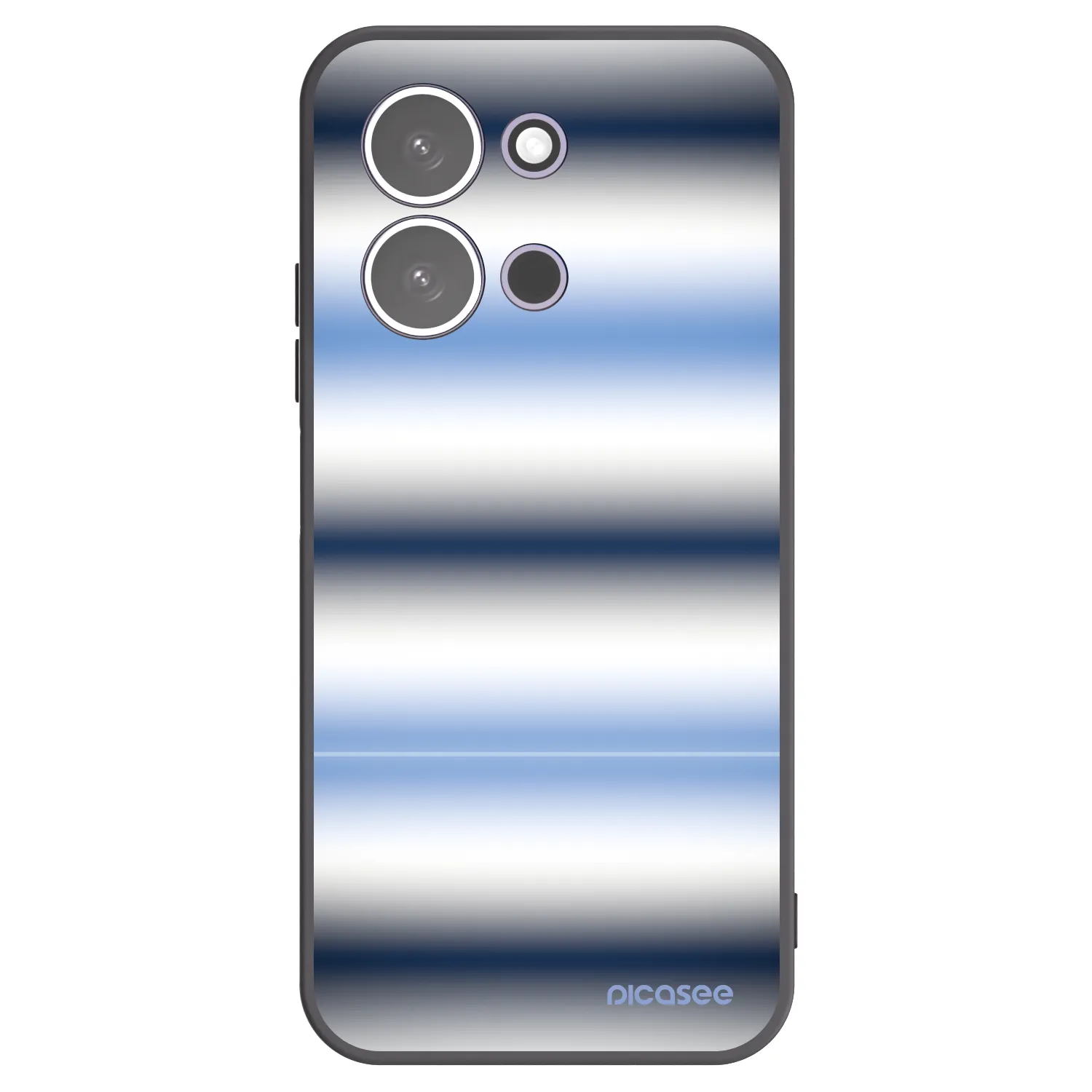 Picasee Xiaomi Redmi 15C 5G Hülle - Schwarzes Silikon - Static Lines