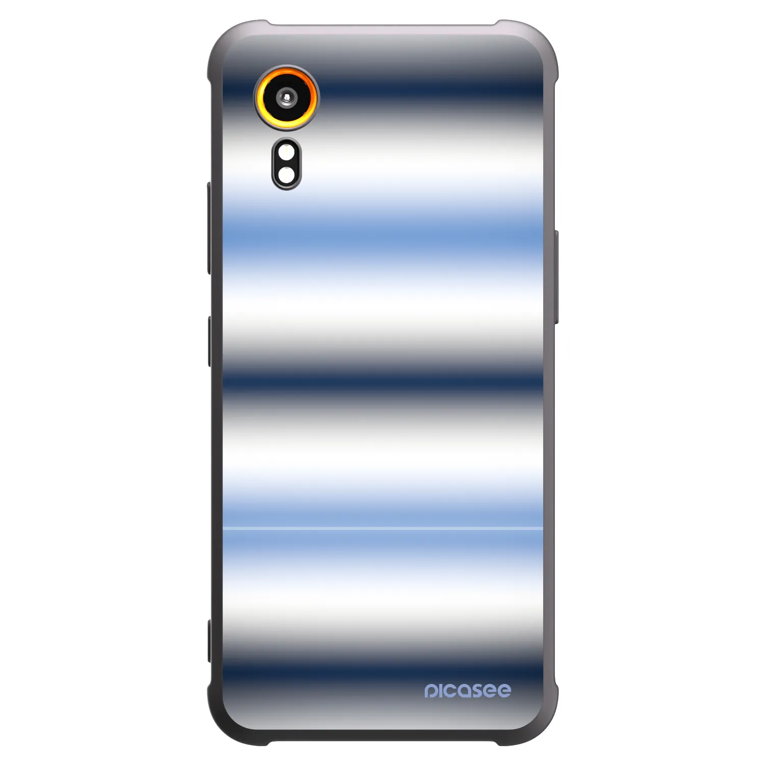 Picasee Samsung Galaxy Xcover 7 Hülle - Schwarzes Silikon - Static Lines