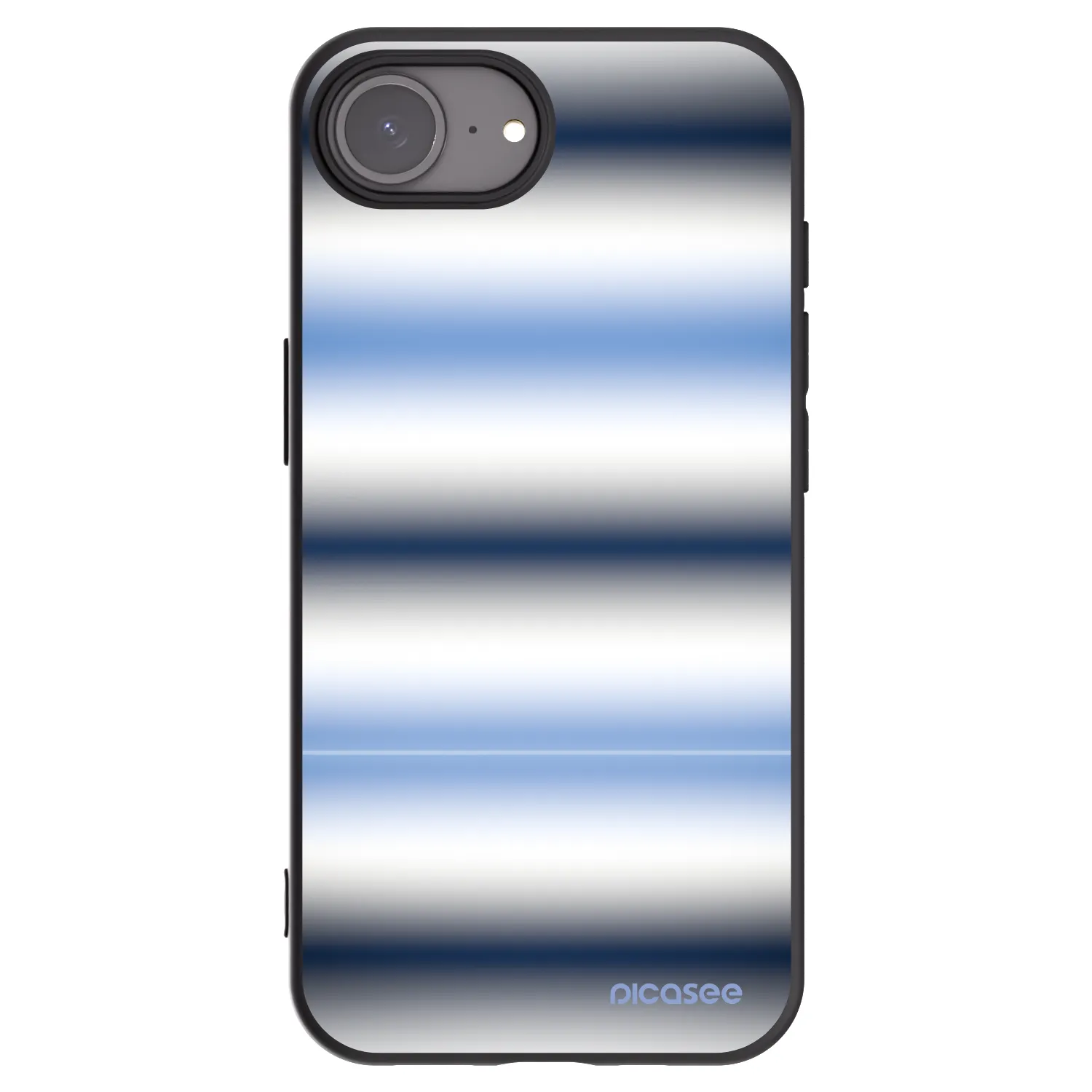 Picasee Apple iPhone 17e Hülle - Schwarzes Silikon - Static Lines