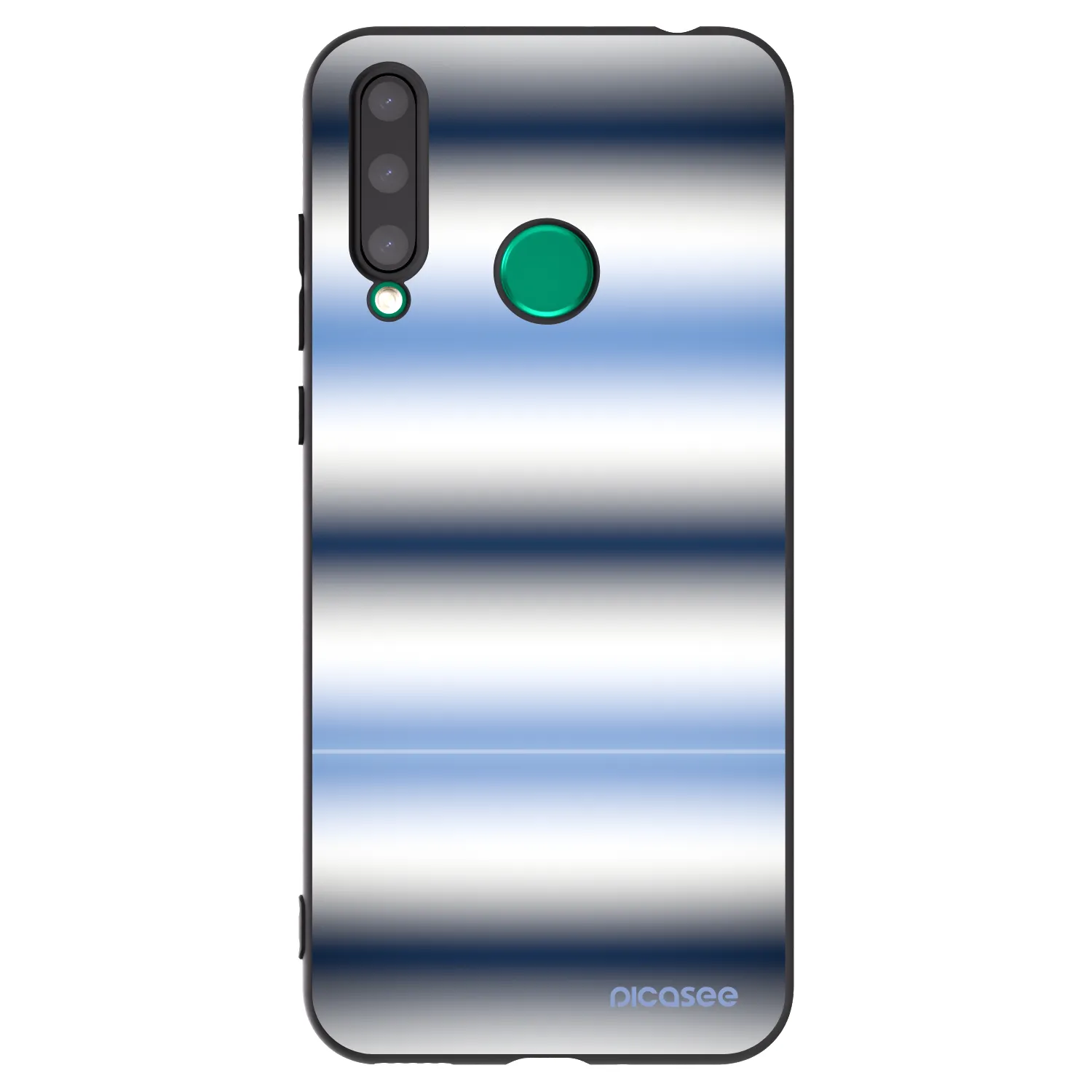 Picasee Honor 20 Lite Hülle - Schwarzes Silikon - Static Lines