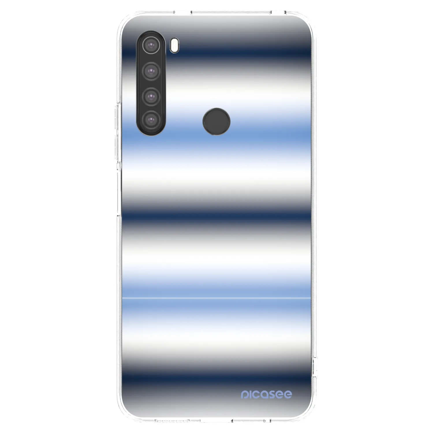 Picasee Xiaomi Redmi Note 8 Hülle - Transparentes Silikon - Static Lines