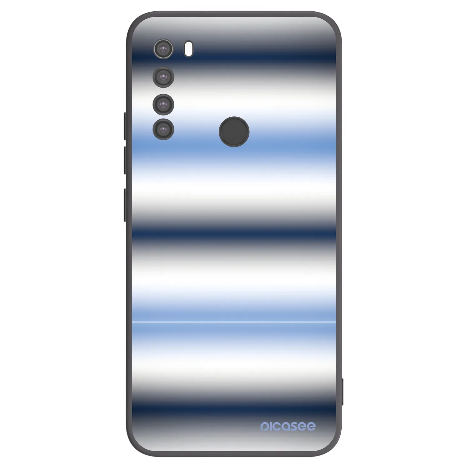 Picasee Xiaomi Redmi Note 8 Hülle - Schwarzes Silikon - Static Lines
