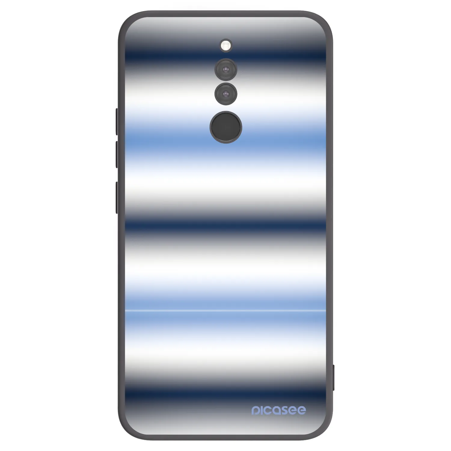 Picasee Xiaomi Redmi 8 Hülle - Schwarzes Silikon - Static Lines