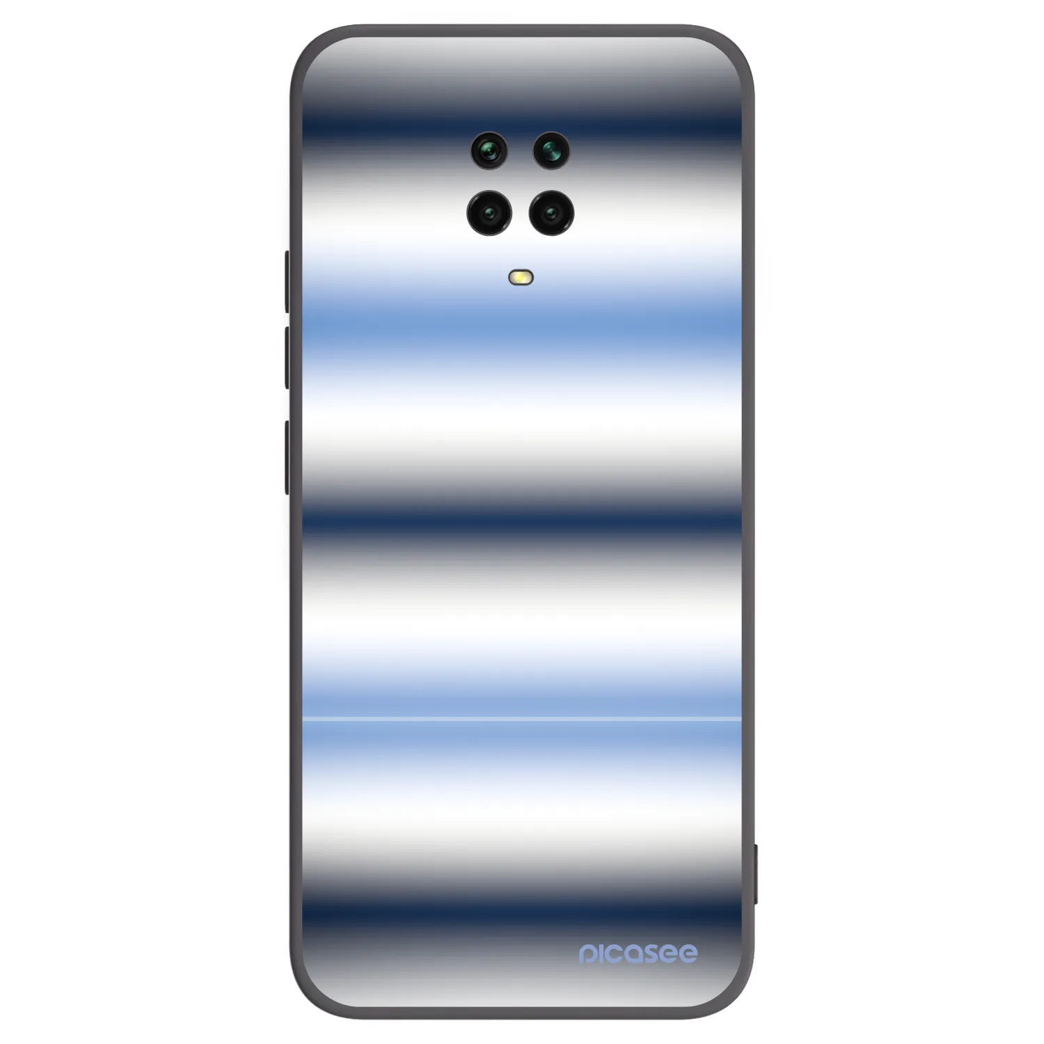 Picasee Xiaomi Redmi Note 9S Hülle - Schwarzes Silikon - Static Lines