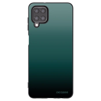 Picasee Samsung Galaxy A12 A125F Hülle - Schwarzes Silikon - Verdant Fade