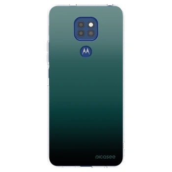 Picasee Motorola Moto G9 Play Hülle - Transparentes Silikon - Verdant Fade