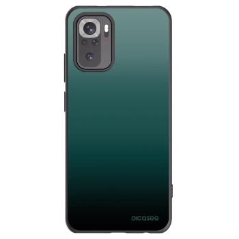 Picasee Xiaomi Redmi Note 10 Hülle - Schwarzes Silikon - Verdant Fade